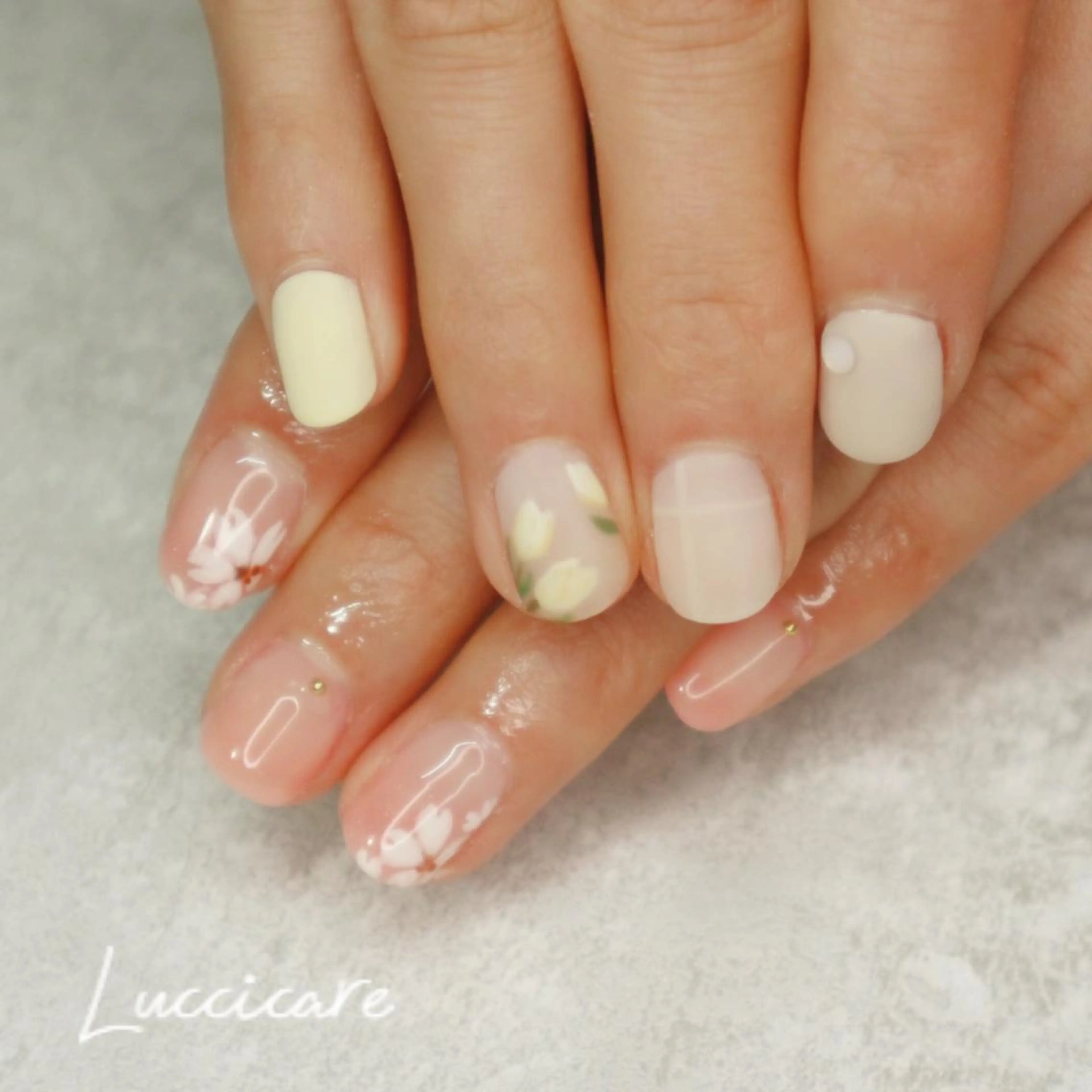 ネイル 桜ネイル 春ネイル 高田 ちかこのネイルデザイン