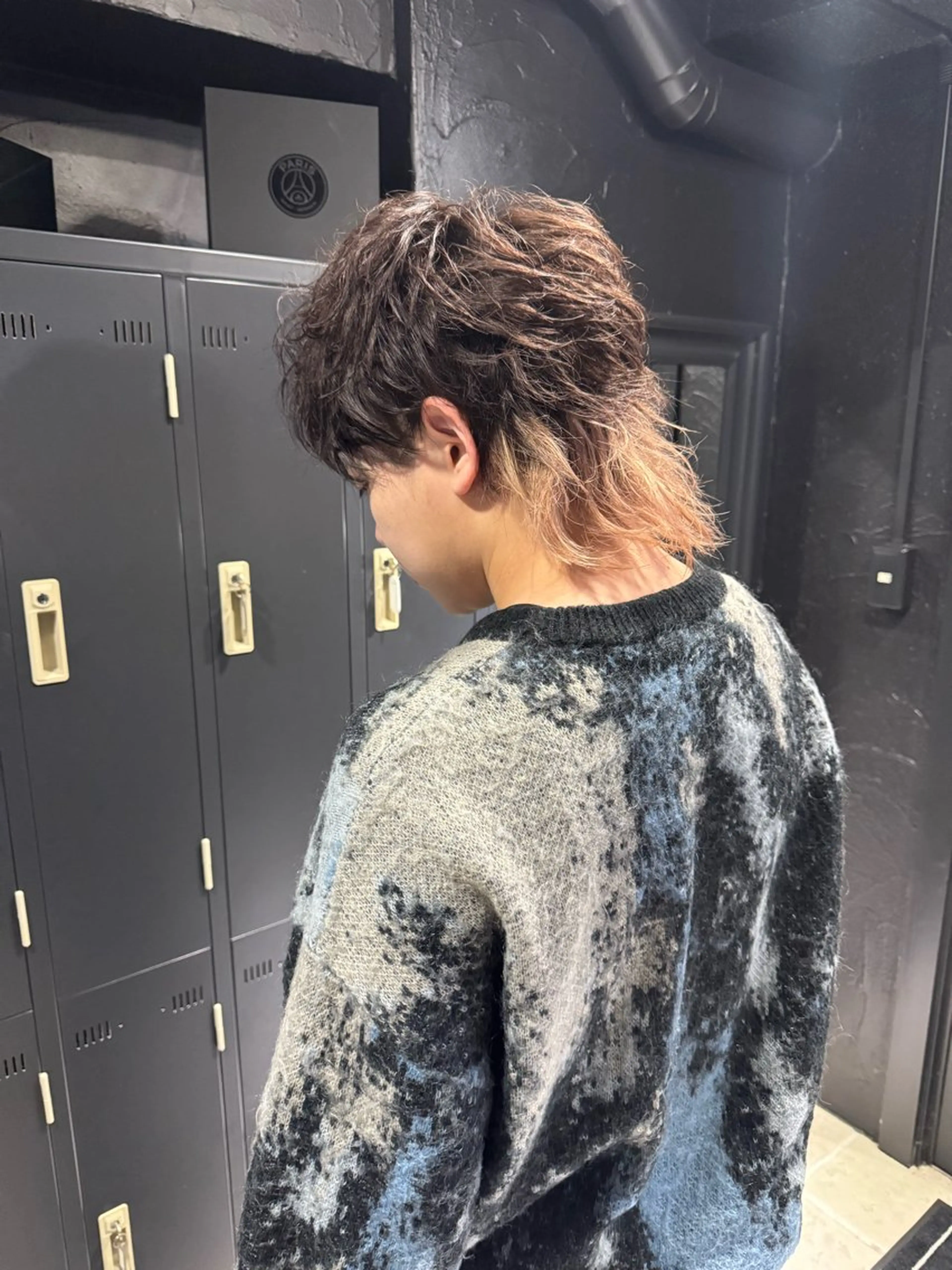 ショート ヘアアレンジ メンズ マッシュウルフ マッシュ メンズウルフカット ウルフカット カット トリートメント ヘアセット メンズ専門 美容師✨ アメ村 堀江颯瑛のヘアスタイル