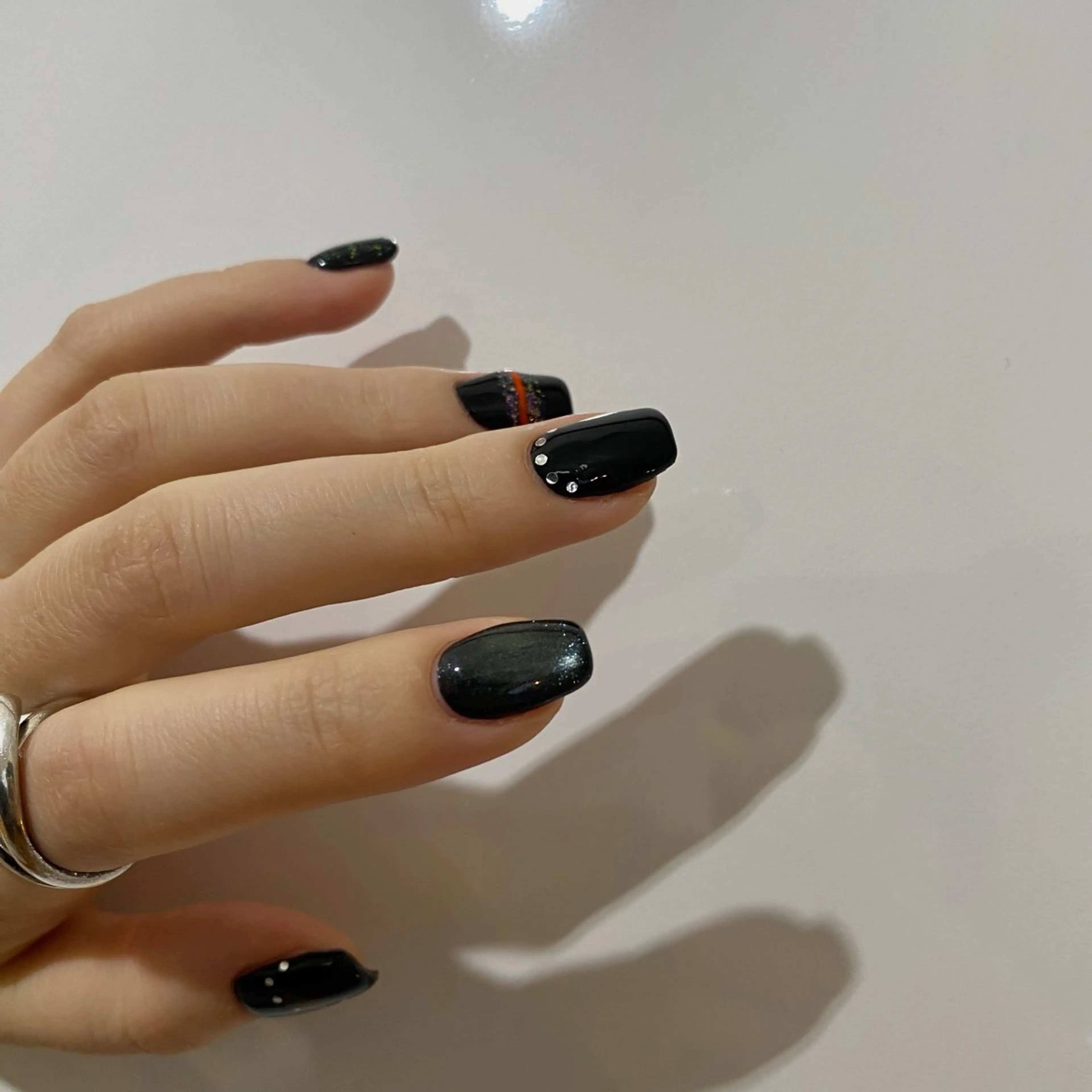 ネイル アートネイル ラメ(グリッター) 無料モデル募集 RooM_yukiのネイルデザイン