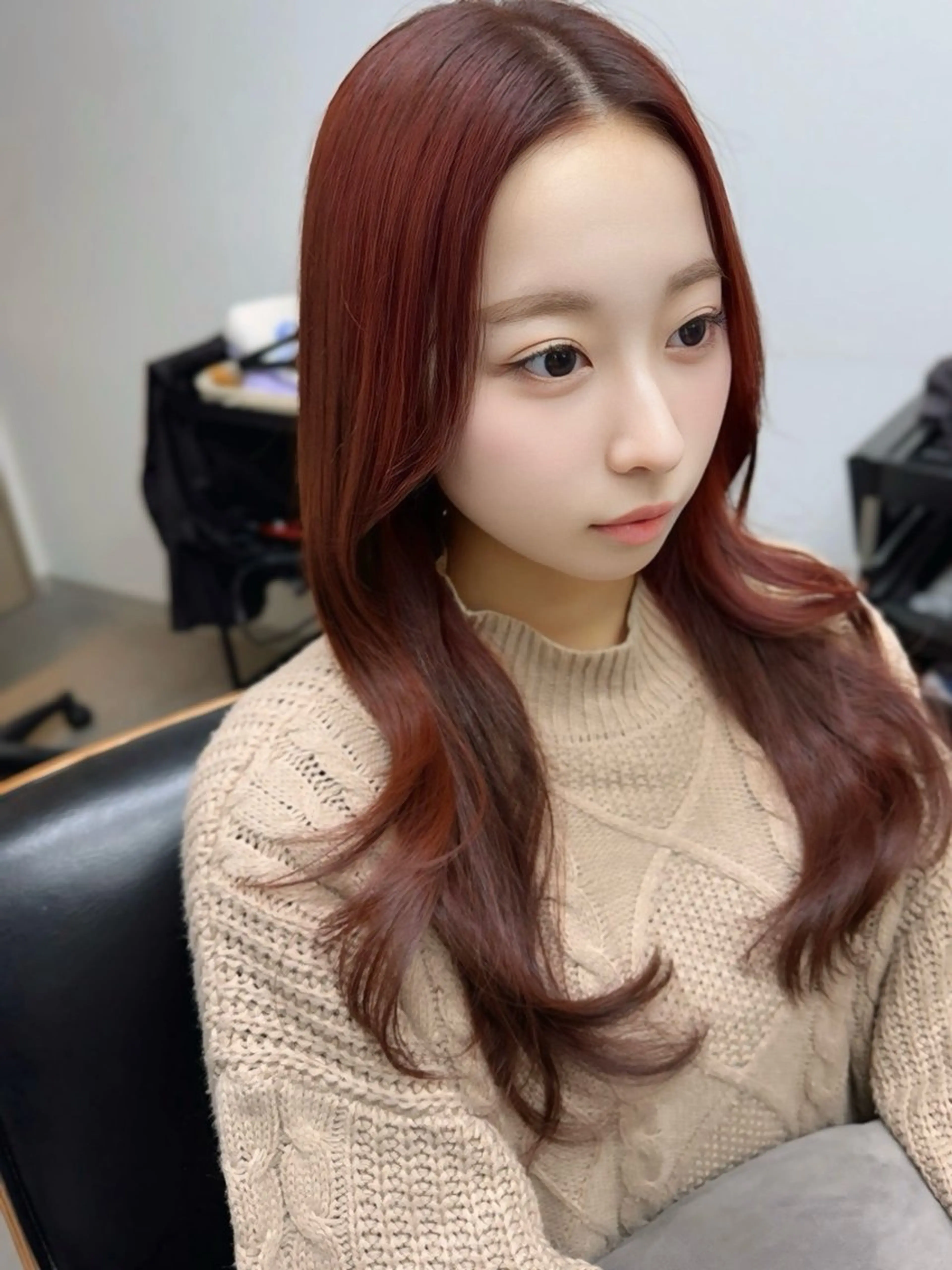 ロング カラー アディクシーカラー イルミナカラー クオルシアカラー 髪質改善 韓国風ヘア カット ヘアカラー トリートメント The Apartment of Solon 船橋 2nd所属・艶髪改善師/高橋潤 /NEO髪質改善のヘアスタイル