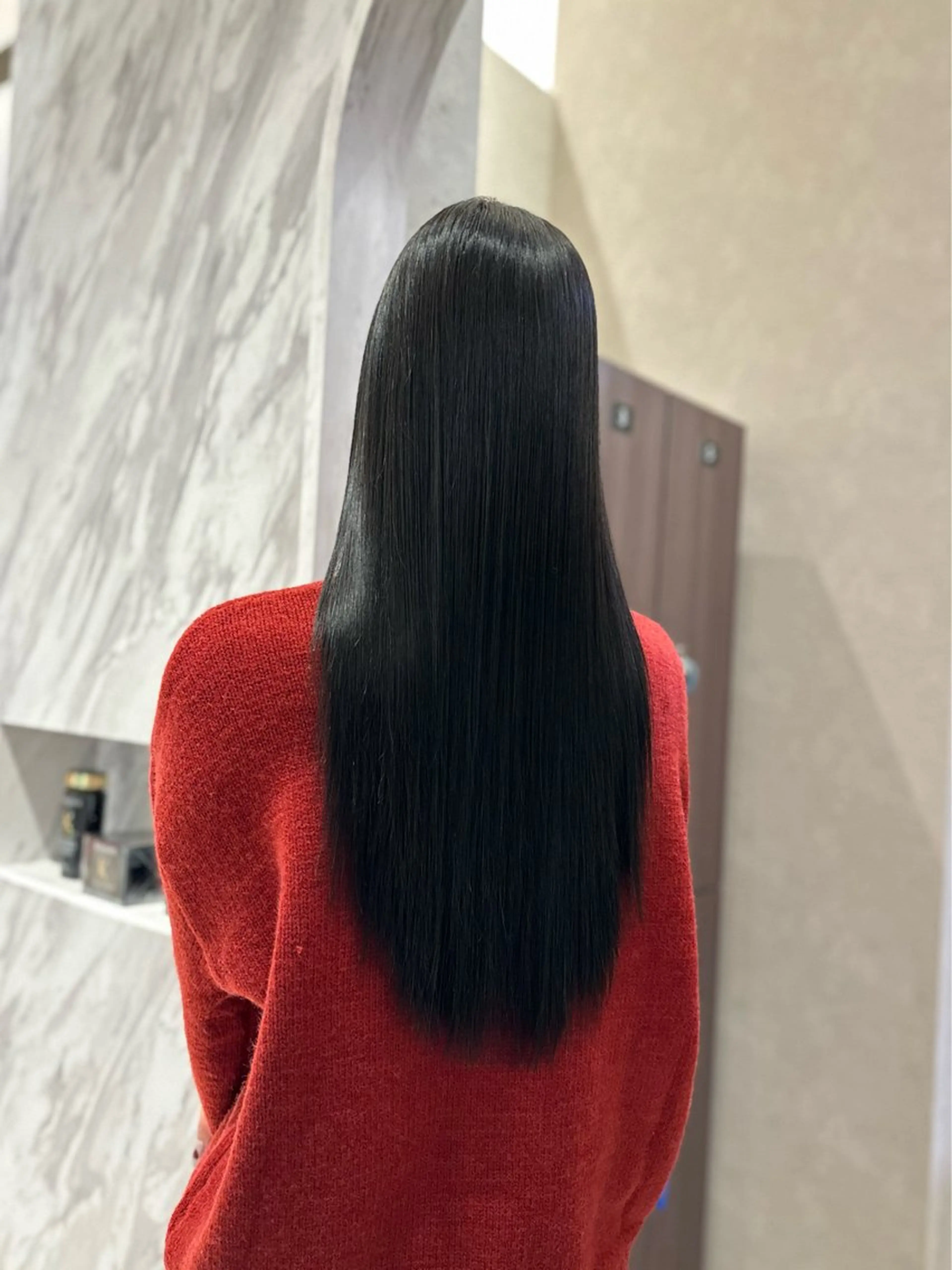 ロング 縮毛矯正 縮毛矯正 西宮ガーデンズ k-two土田陸登のヘアスタイル