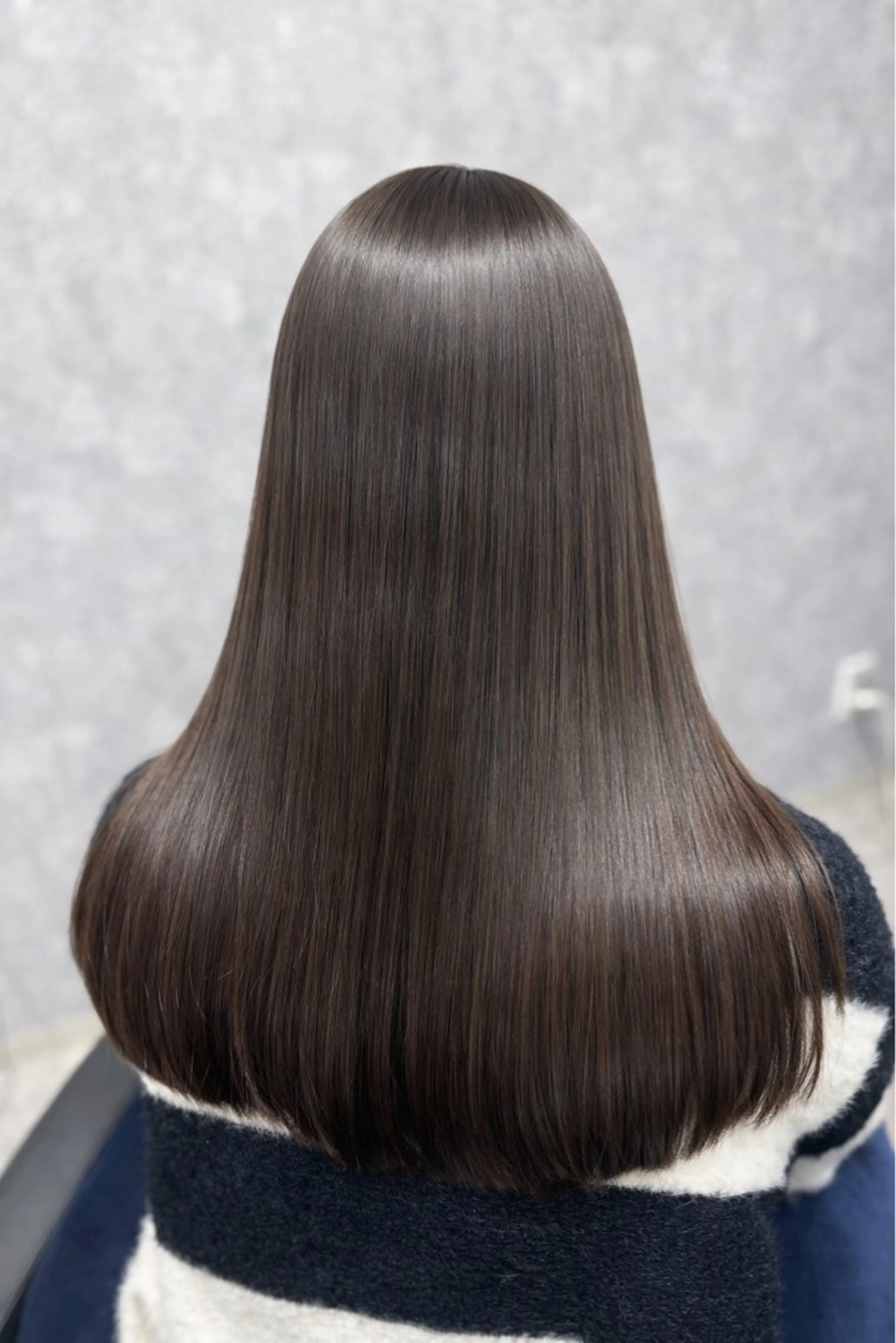 ロング カット 縮毛矯正 トリートメント ハイトーン×艶カラー 🤍MIZUKIのヘアスタイル