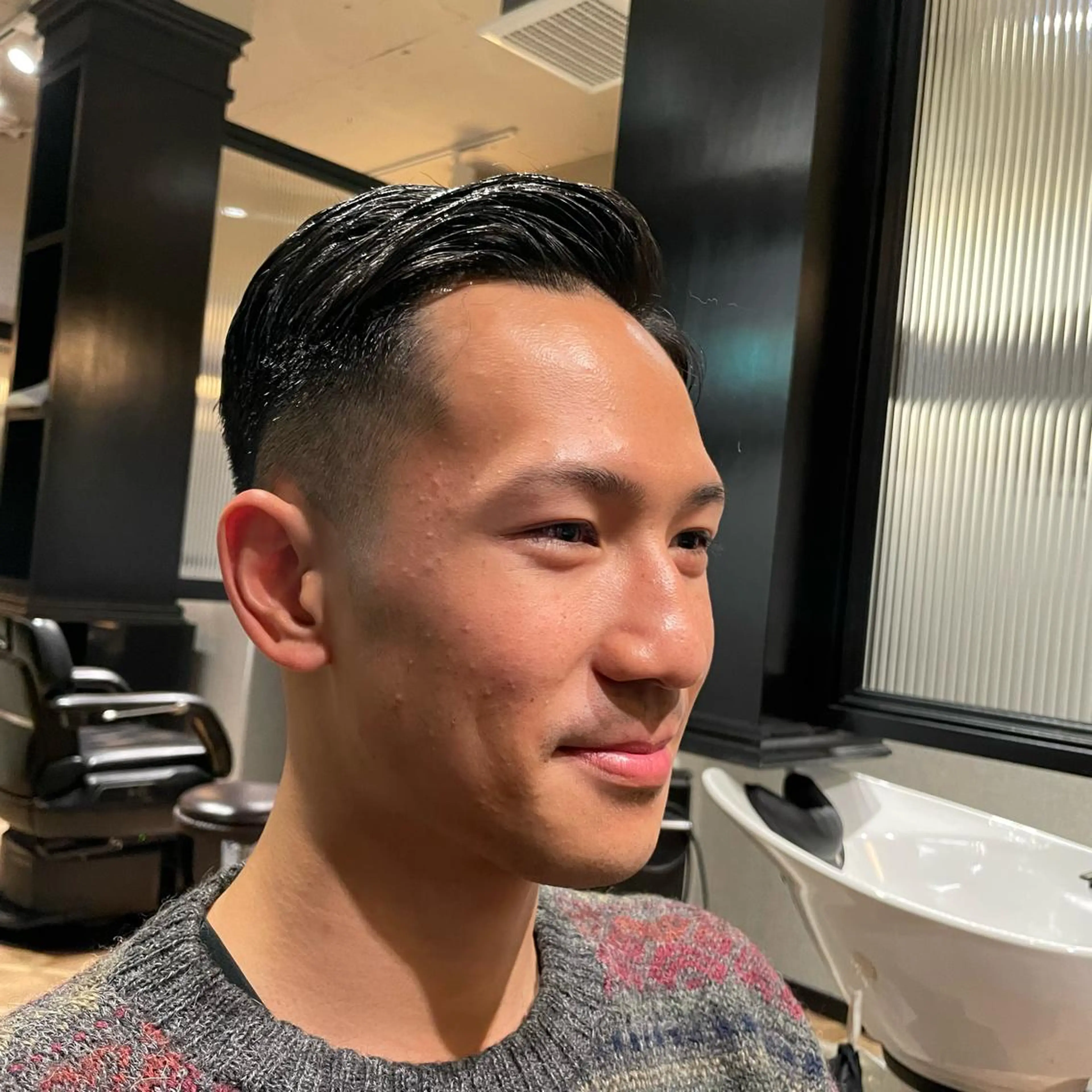 ショート メンズ メンズ眉毛ワックス 青山英憲のヘアスタイル