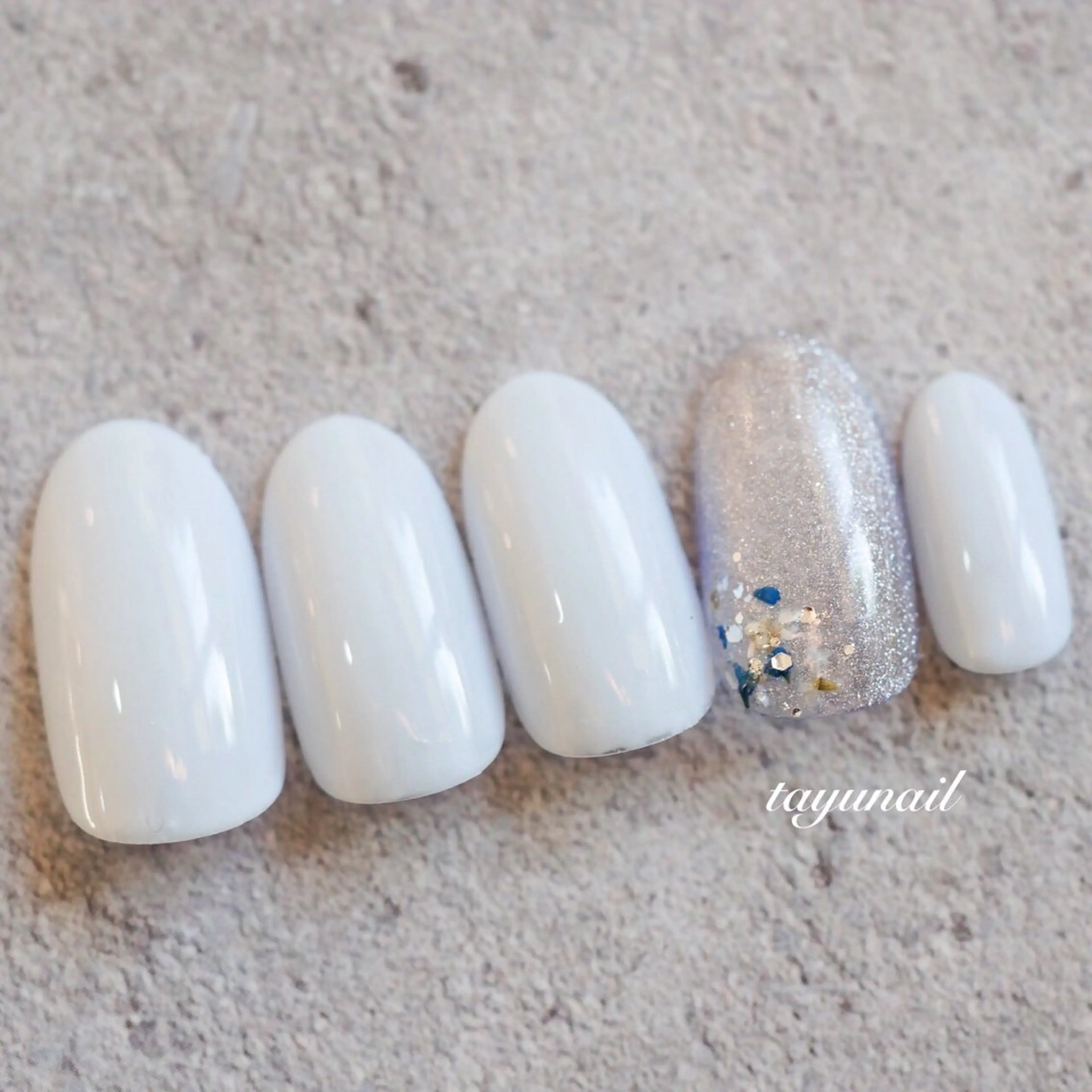 ネイル アートネイル ジェルネイル パラジェル シンプルネイル 夏ネイル ハンドネイル ネイルサロン・ネイルスクール　たゆnail所属・ネイルサロン 【たゆnail】のネイルデザイン