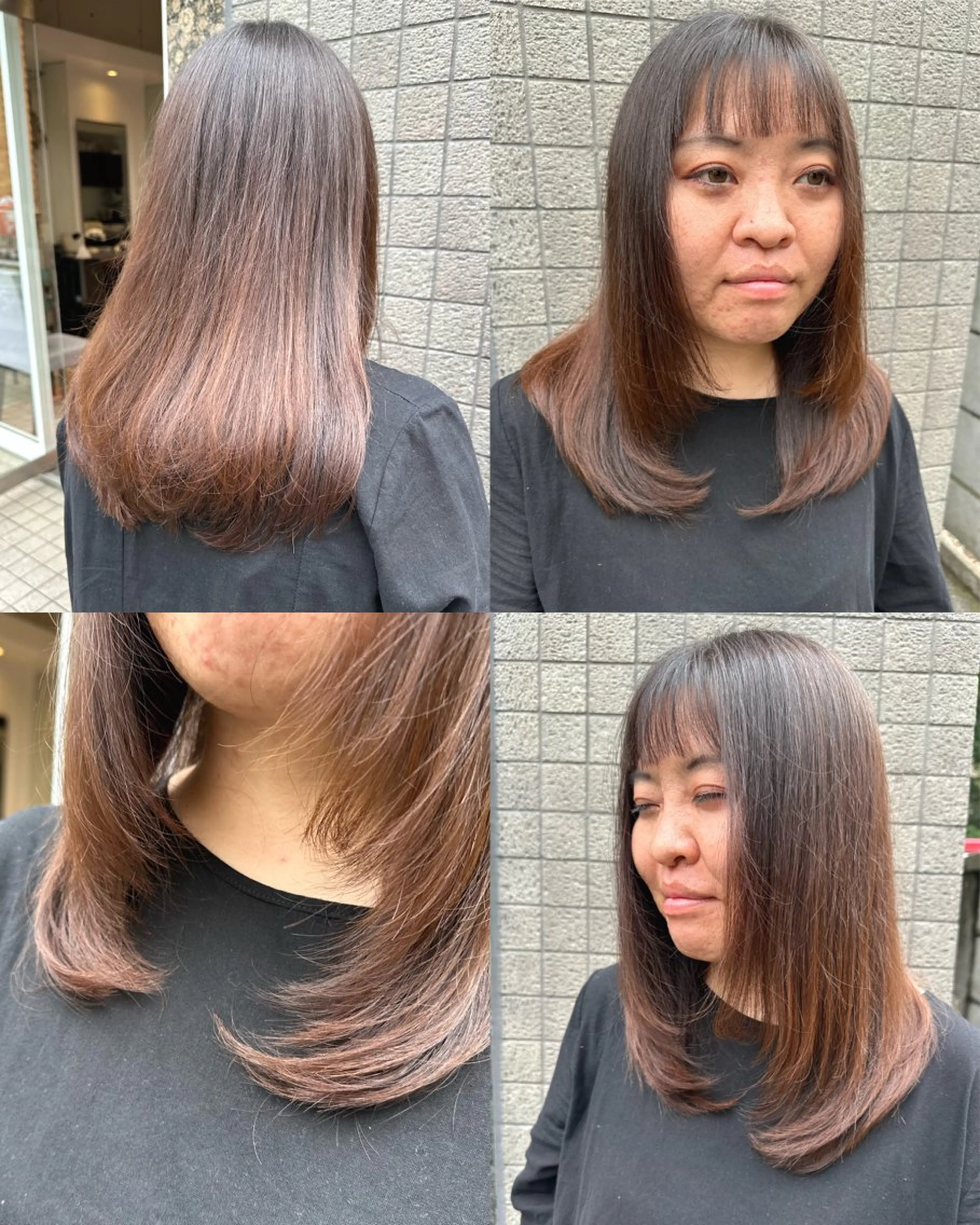 ロング ロングレイヤー 顔周りカット レイヤーカット ロング 宇都 唯のヘアスタイル