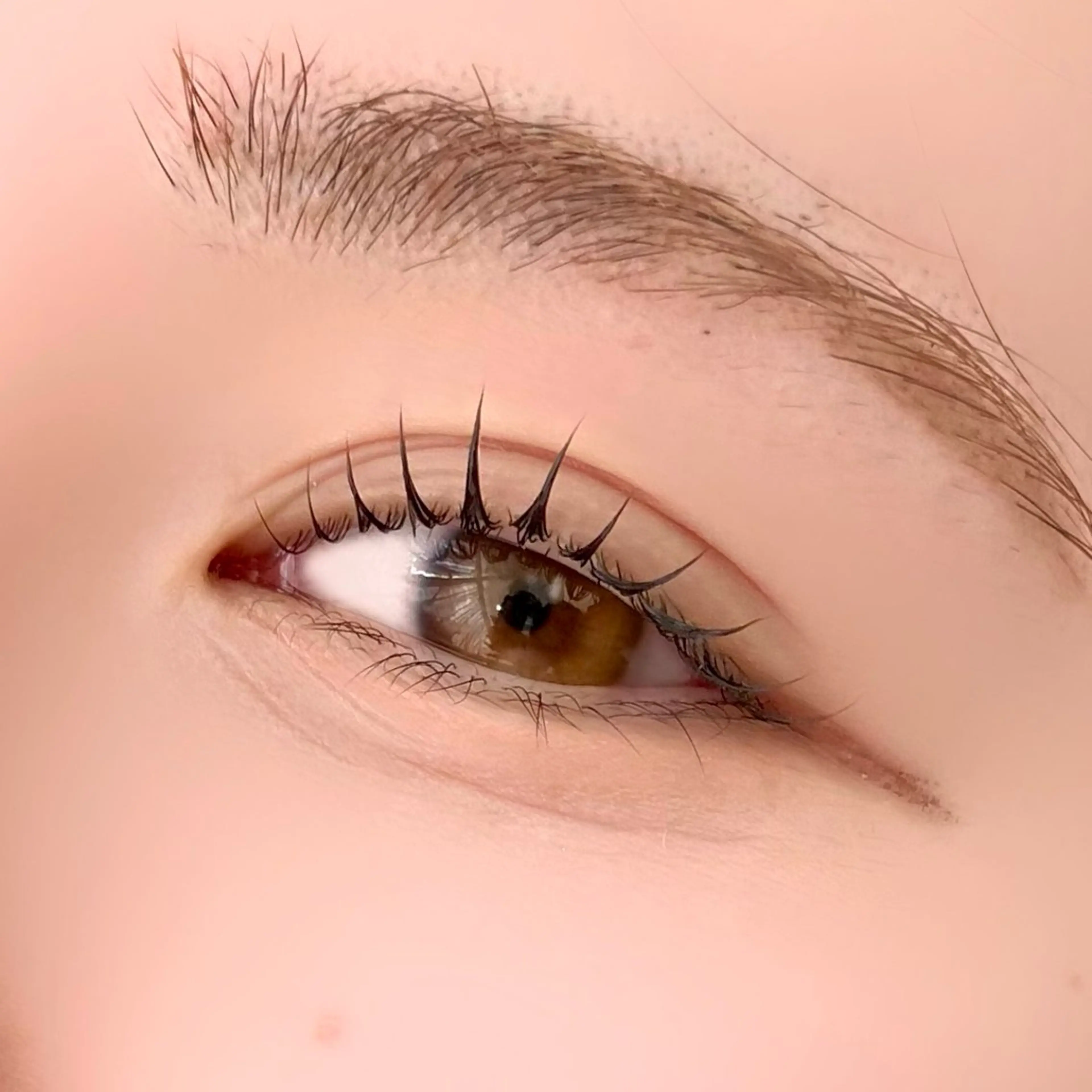 マツエク・マツパ 束感まつ毛 パリジェンヌラッシュリフト まつげパーマ 一重×まつ毛パーマ 渋谷／束感まつげ パーマ／YUKIのマツエク・マツパデザイン