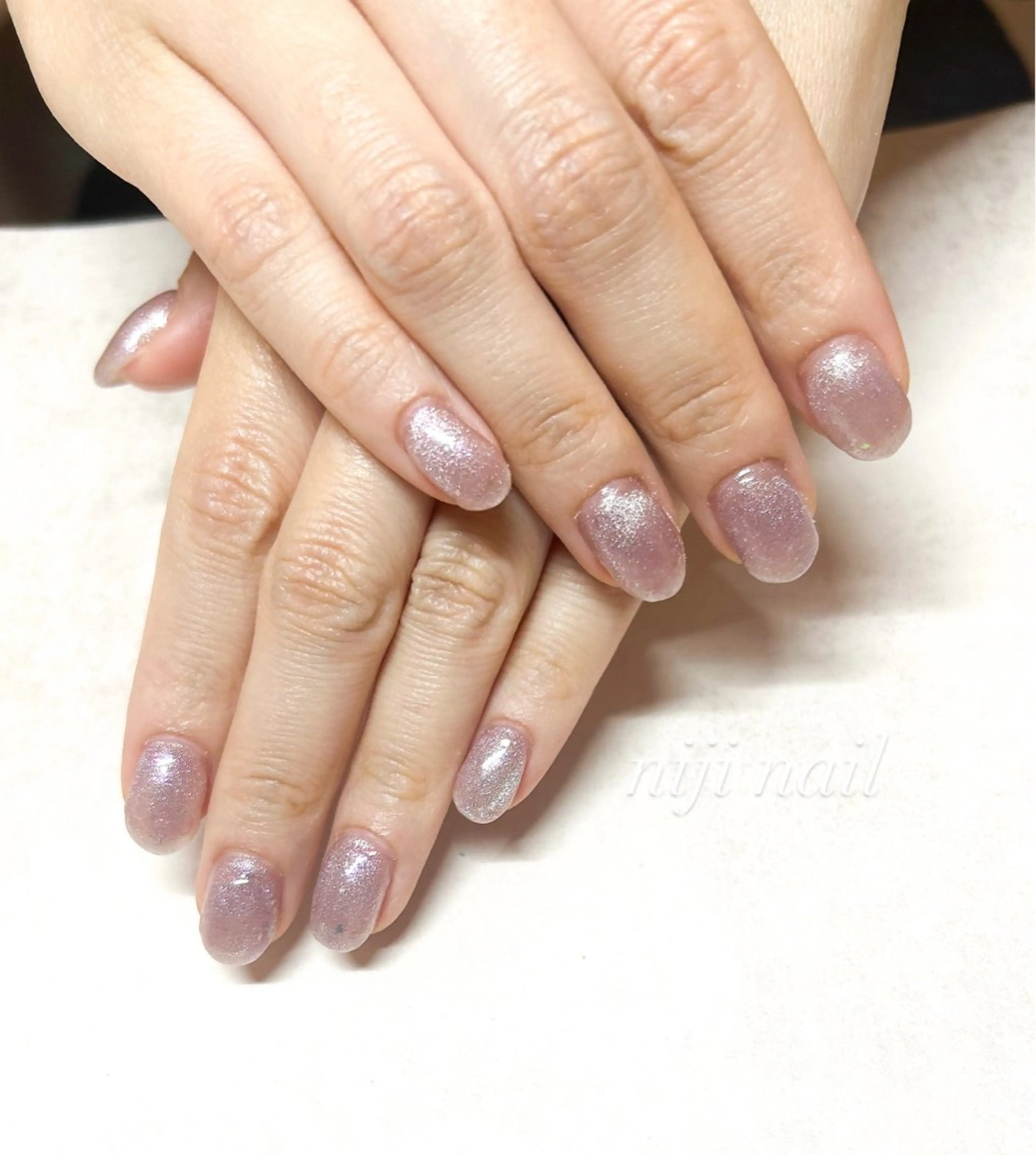 ネイル マグネットネイル ピンク sun nailのネイルデザイン