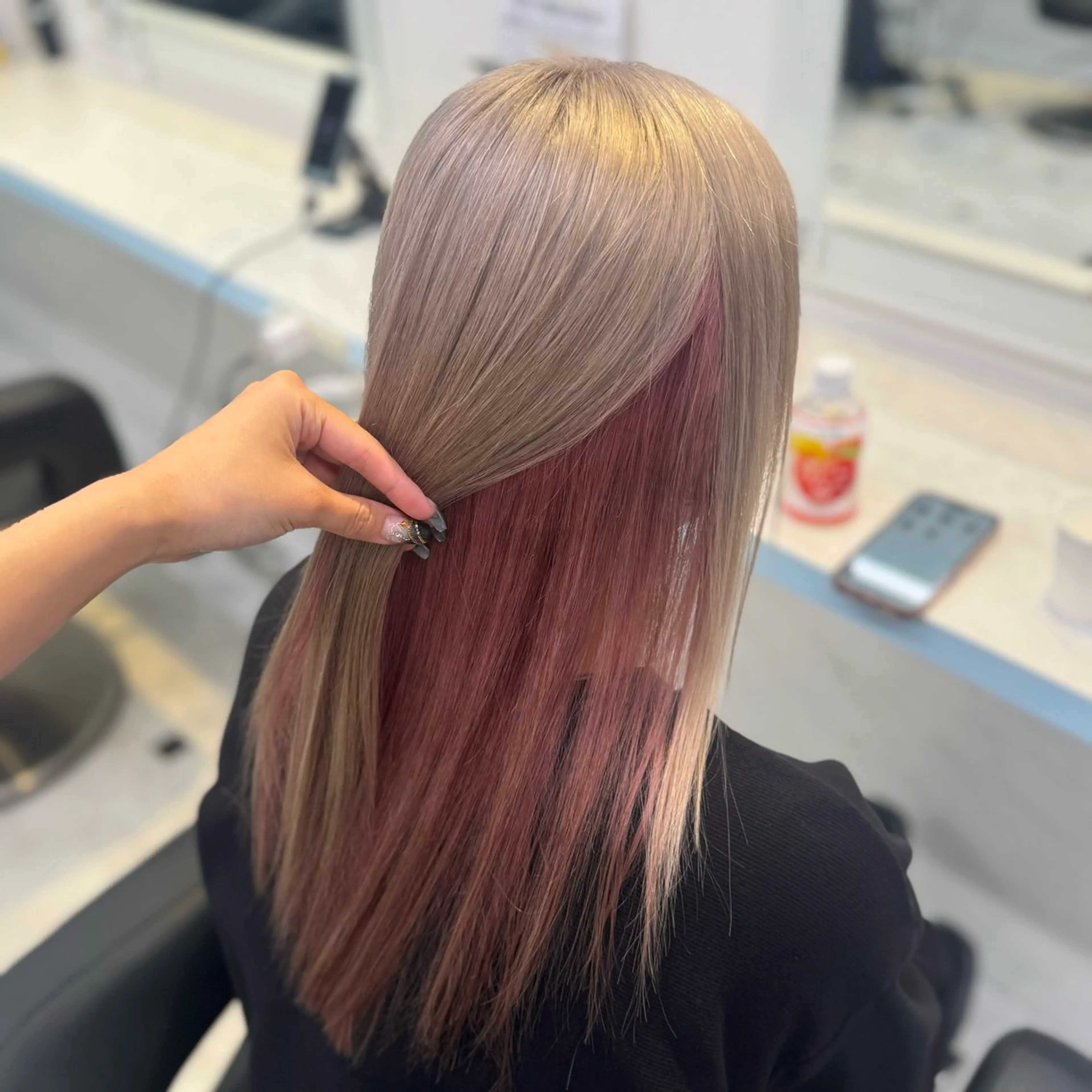 ロング カラー ヘアカラー トリートメント ヘッドスパ ヘアセット 暖色🩷透明感カラー ♡Maika♡のヘアスタイル