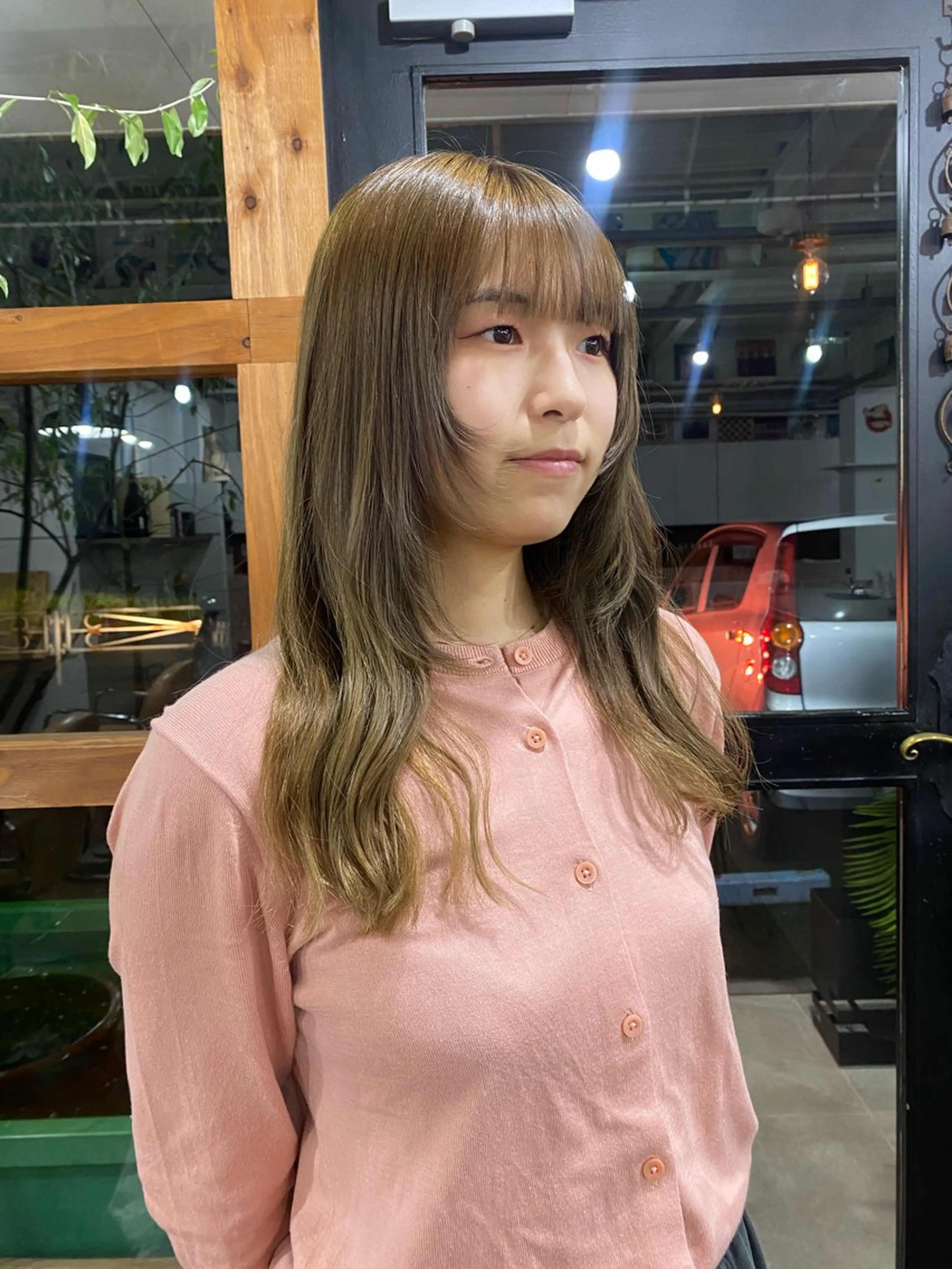 ロング カラー 顔周りカット カット ヘアカラー なぎ🌿.∘[ボブ, ニュアンスカラー]のヘアスタイル