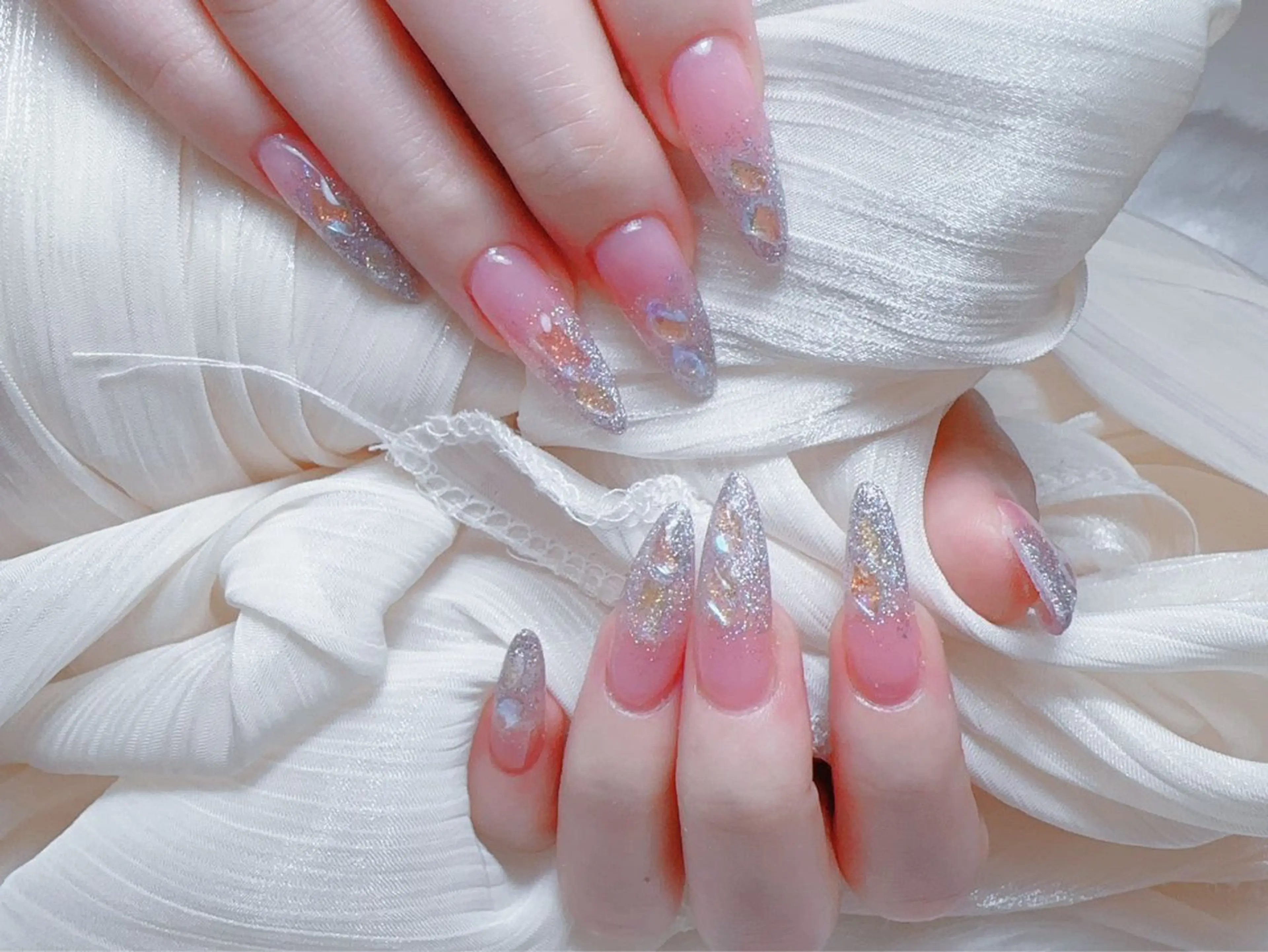ネイル ハンドネイル M🌷nail 長さだし専門店のネイルデザイン