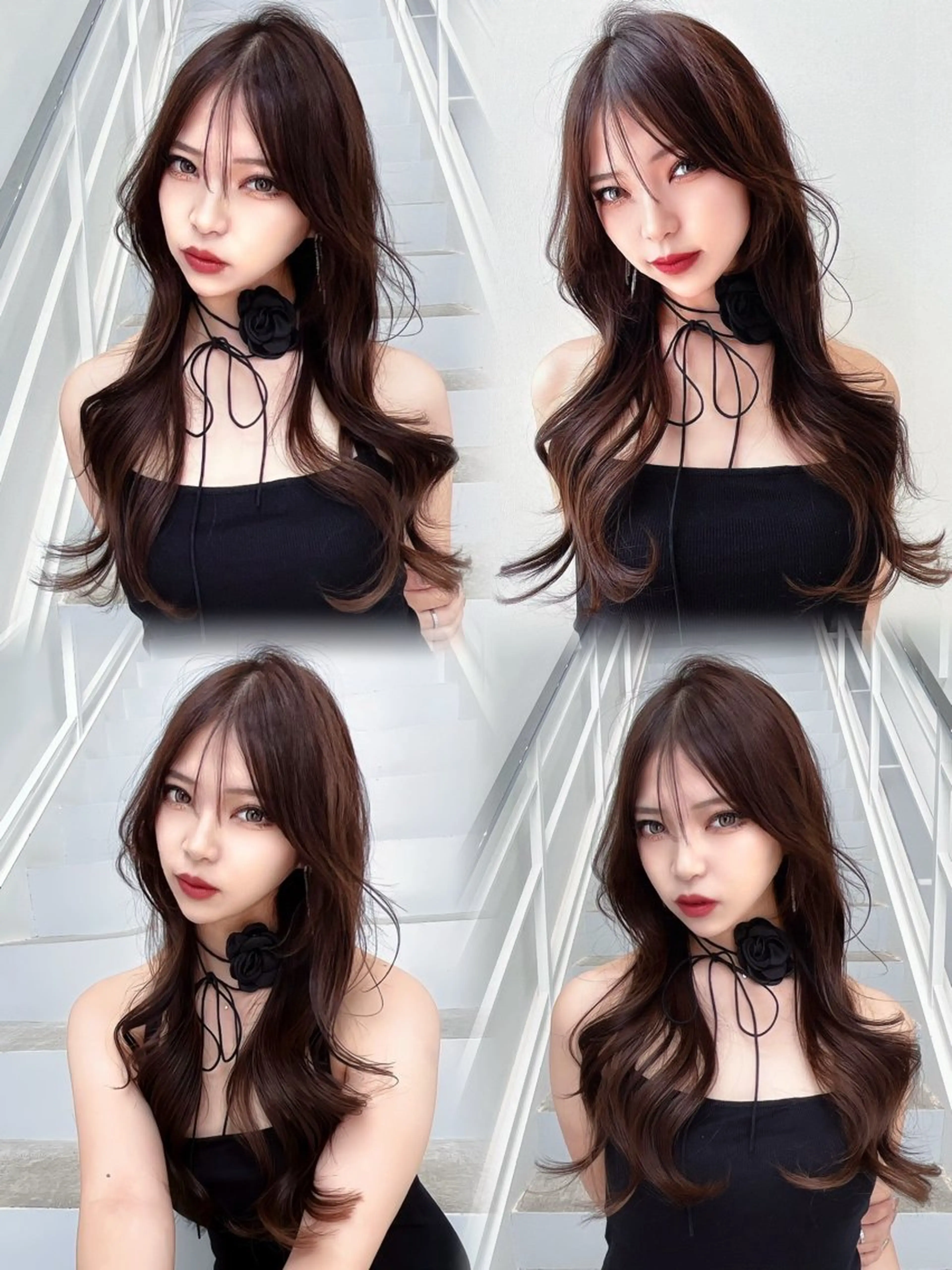 ロング カラー ヘアアレンジ 韓国ヘア/髪質改善 TAKAHIROのヘアスタイル