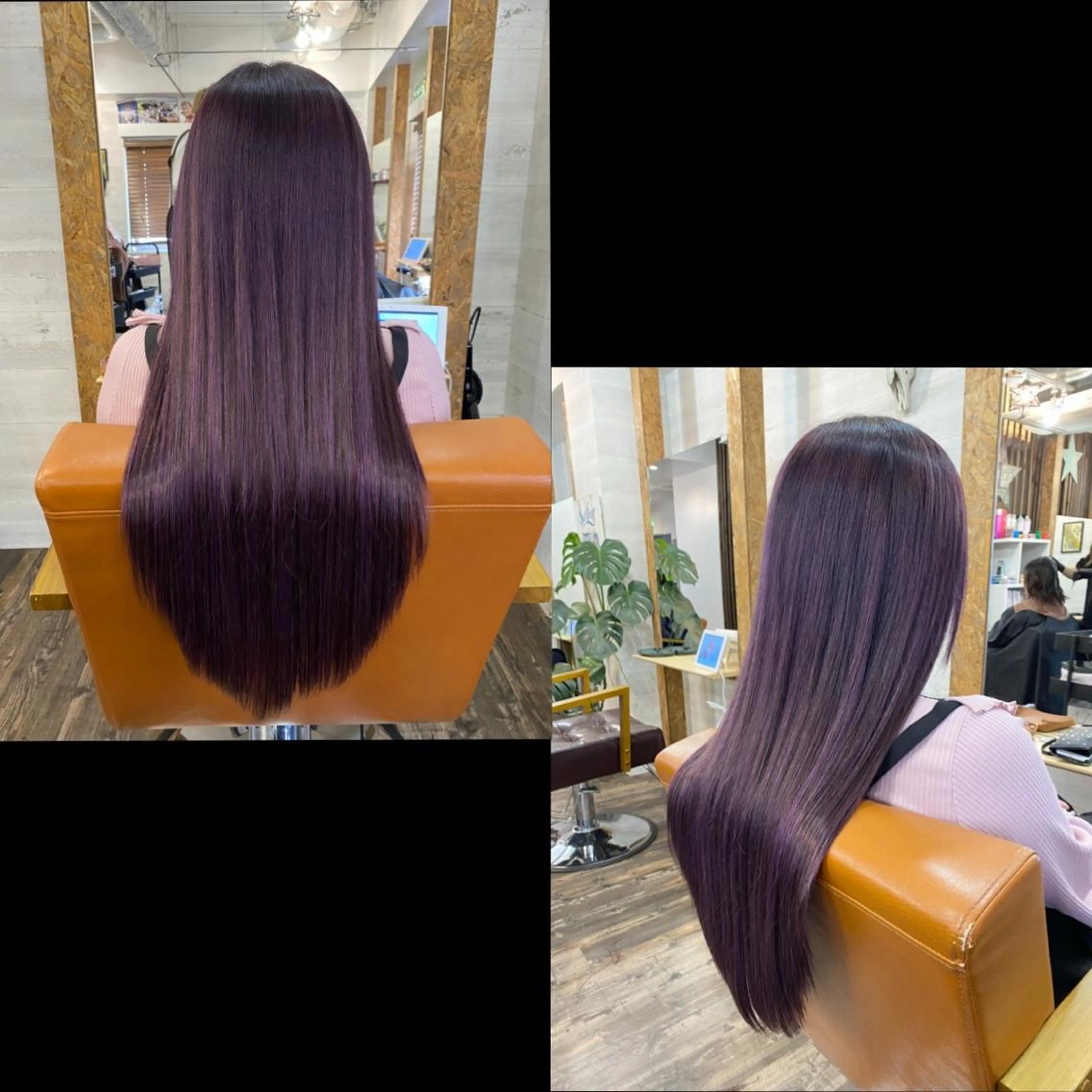 ロング カラー ヘアカラー エクステ ✯カラー&編み込み エクステ✯池田智博✯のヘアスタイル