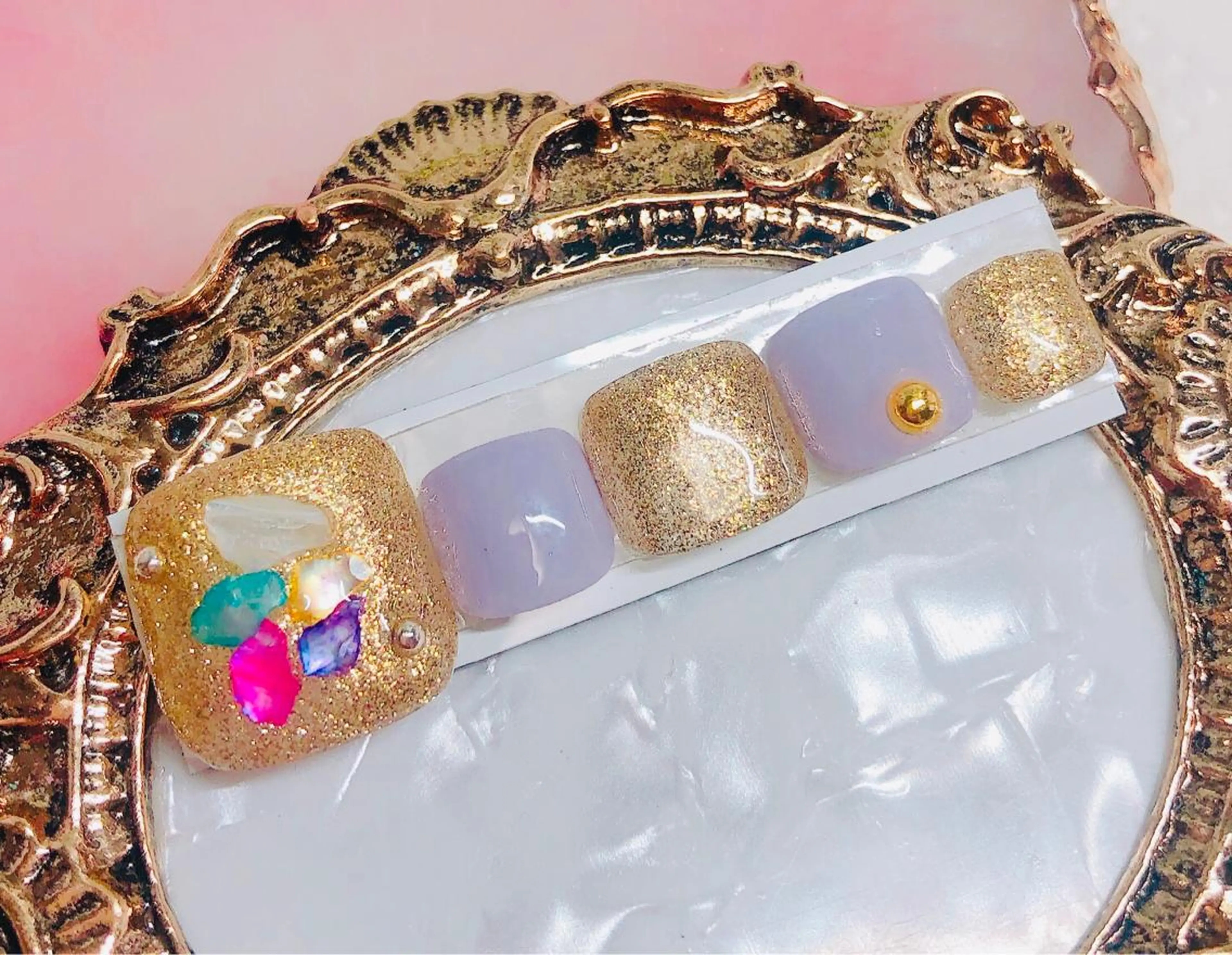 ネイル フットネイル フットネイル CROWN プライベートサロンのネイルデザイン