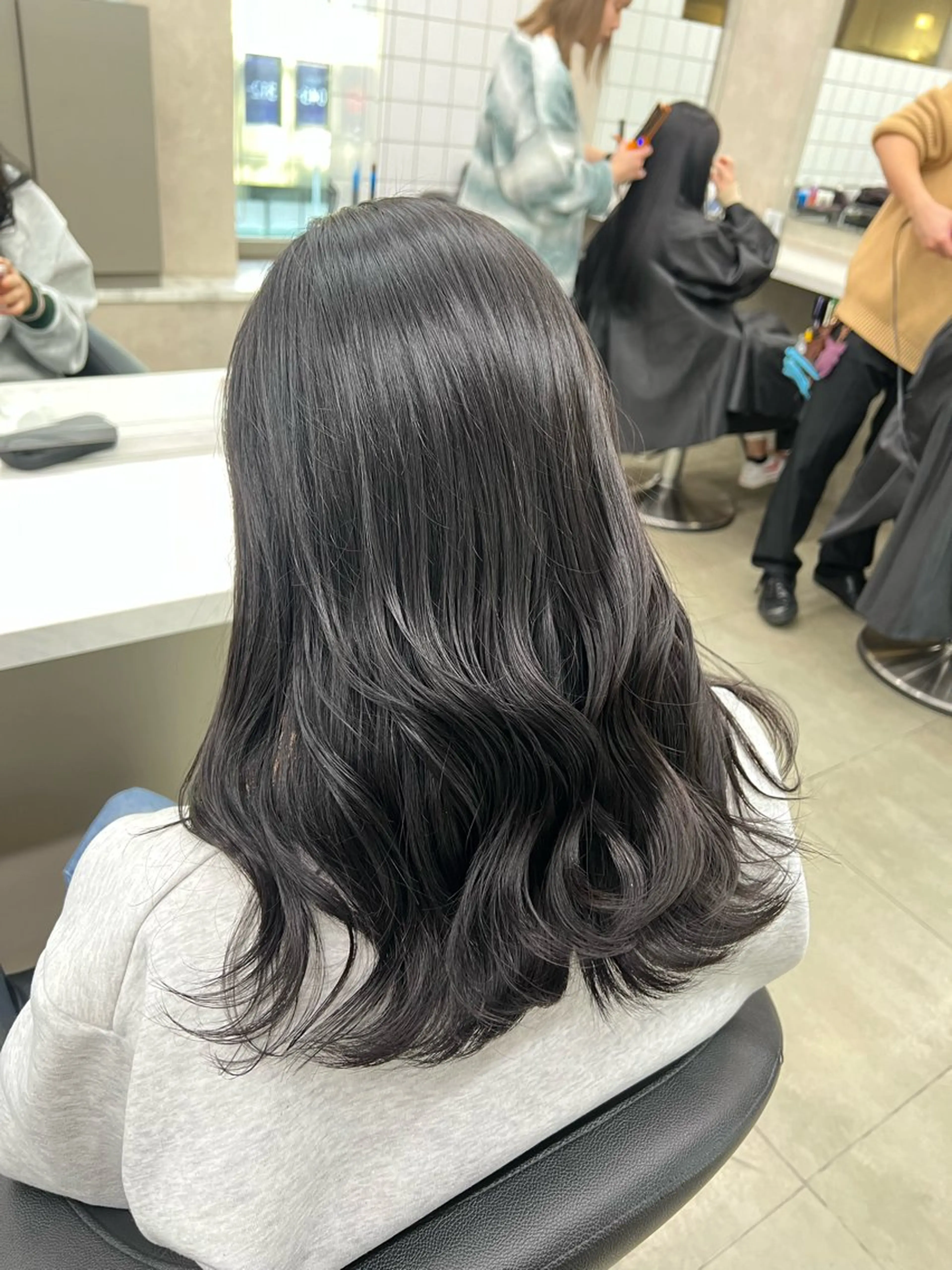 ロング カラー カット ヘアカラー トリートメント 韓国レイヤーカット /REIのヘアスタイル