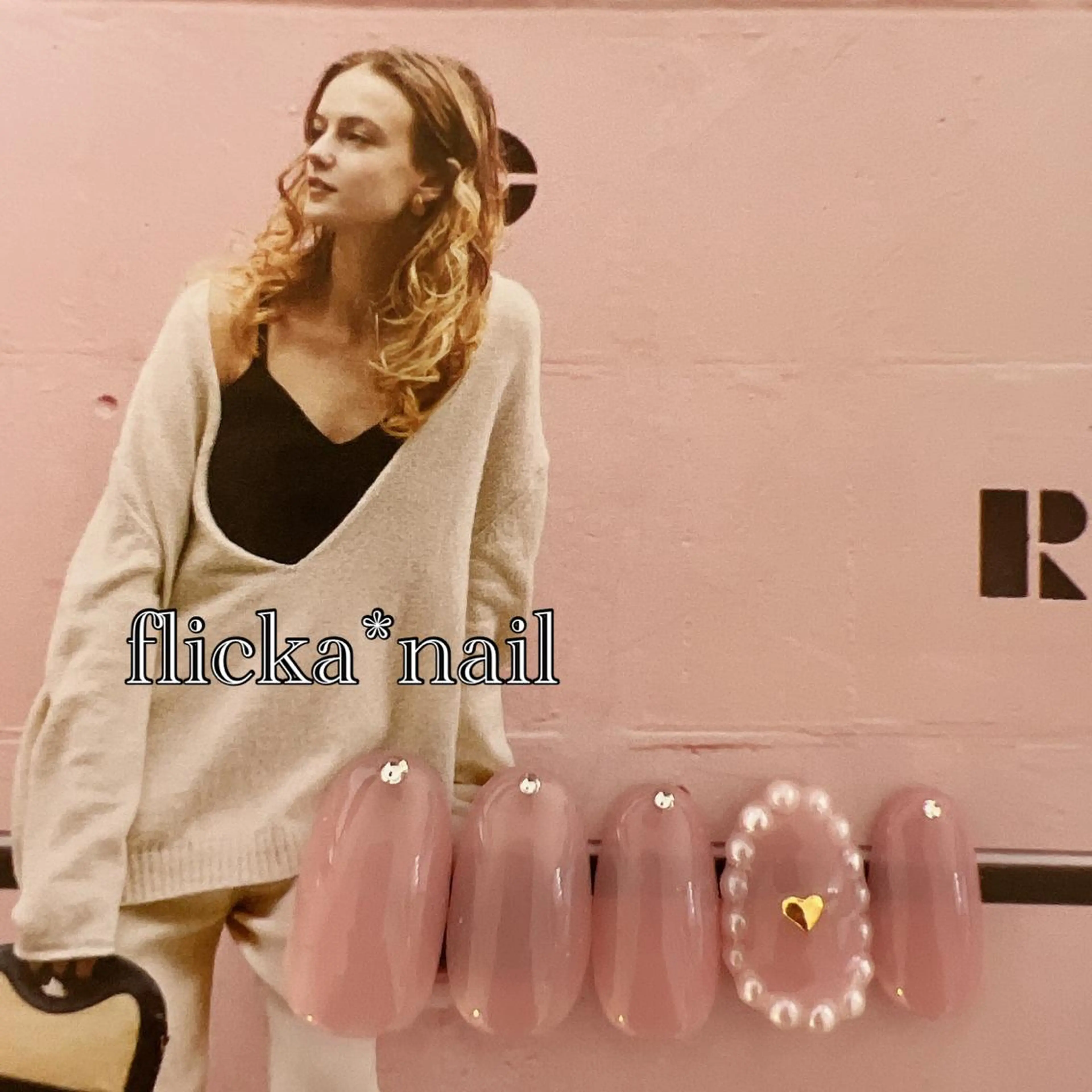 ネイル ハート ハンドネイル flicka＊nail所属・flicka* nailのネイルデザイン