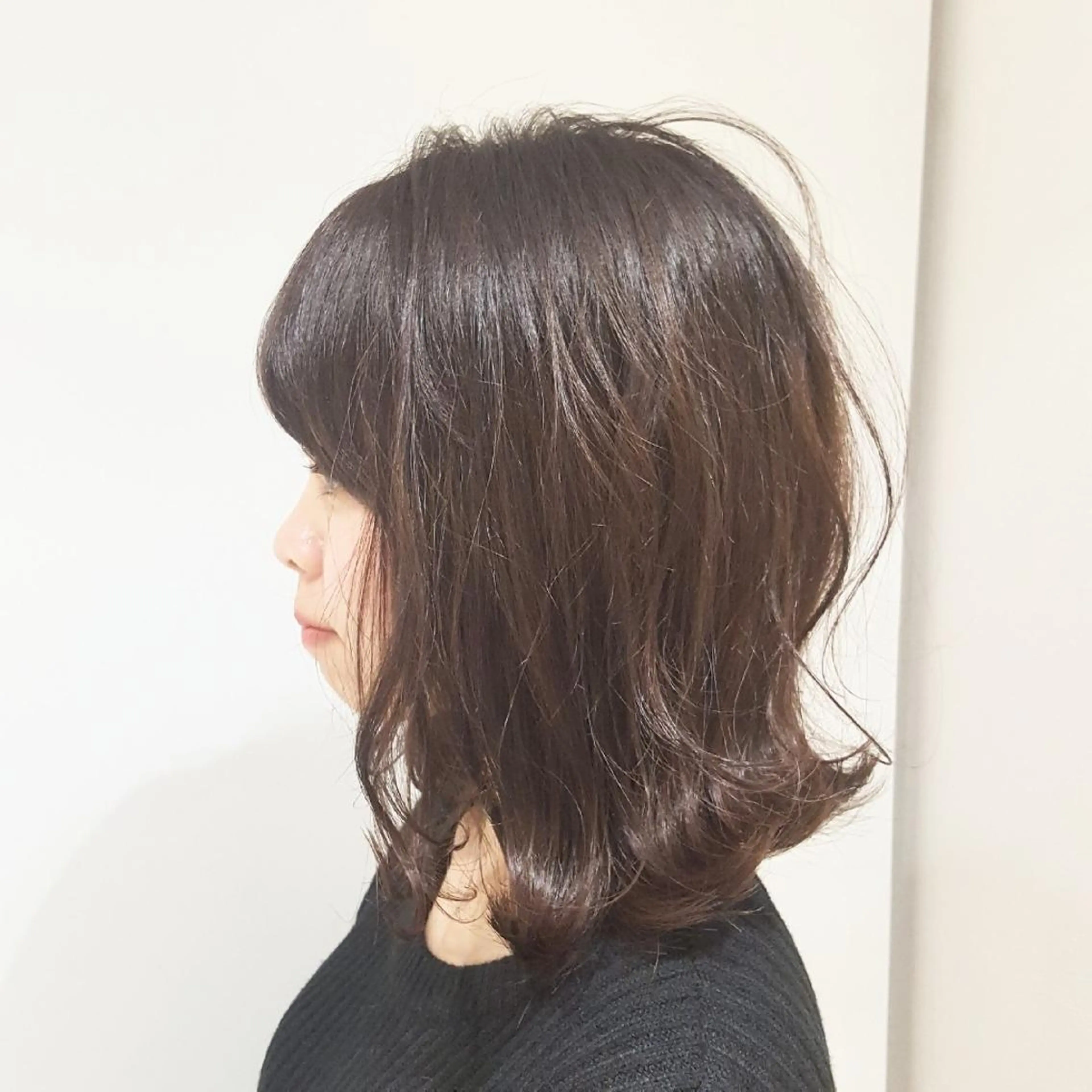 ミディアム カラー カット ヘアカラー トリートメント 美髪⭐︎髪質改善 井上　康司のヘアスタイル