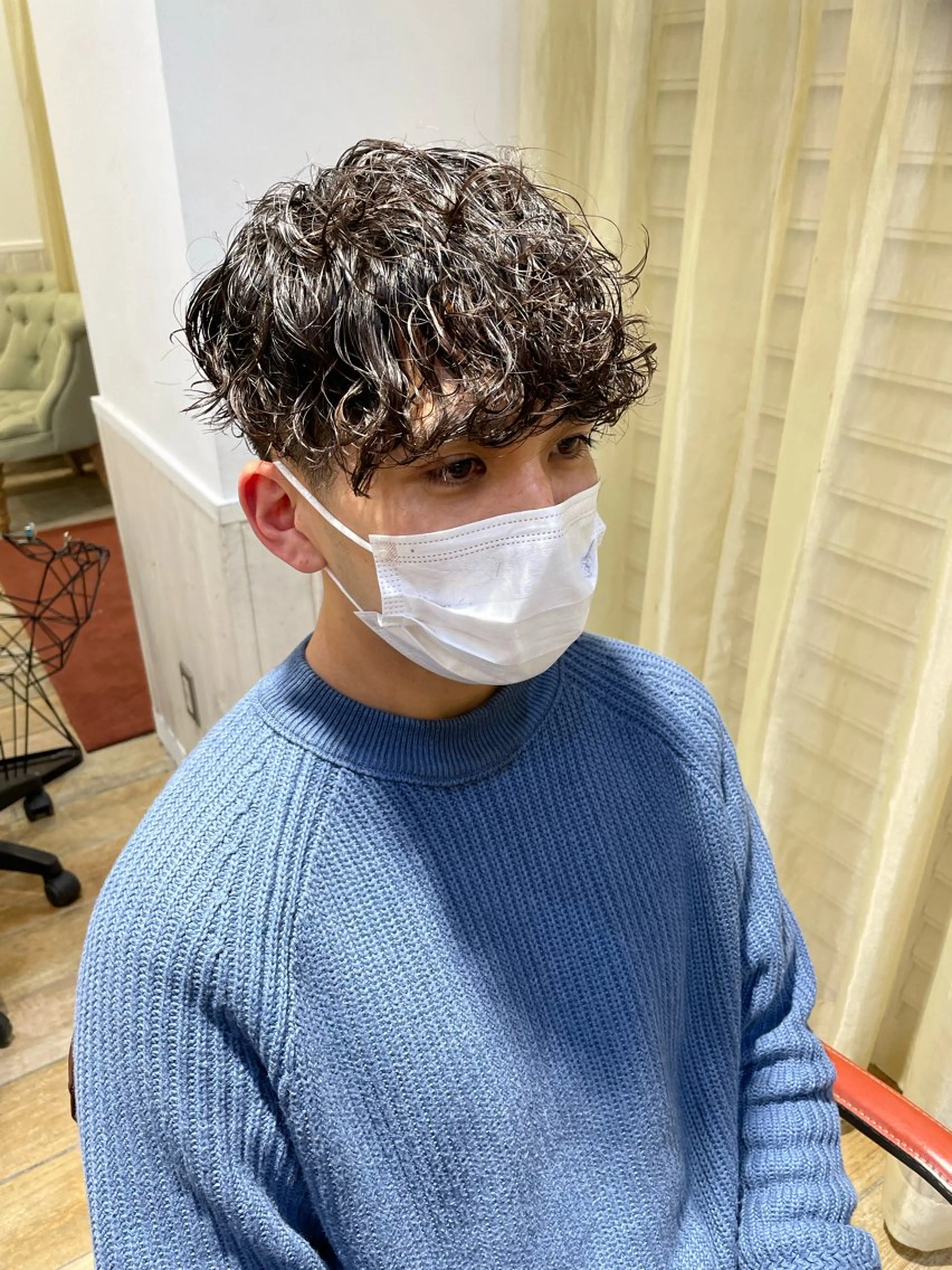 パーマ メンズ メンズパーマ 波巻きパーマ clan en所属・clan .のヘアスタイル