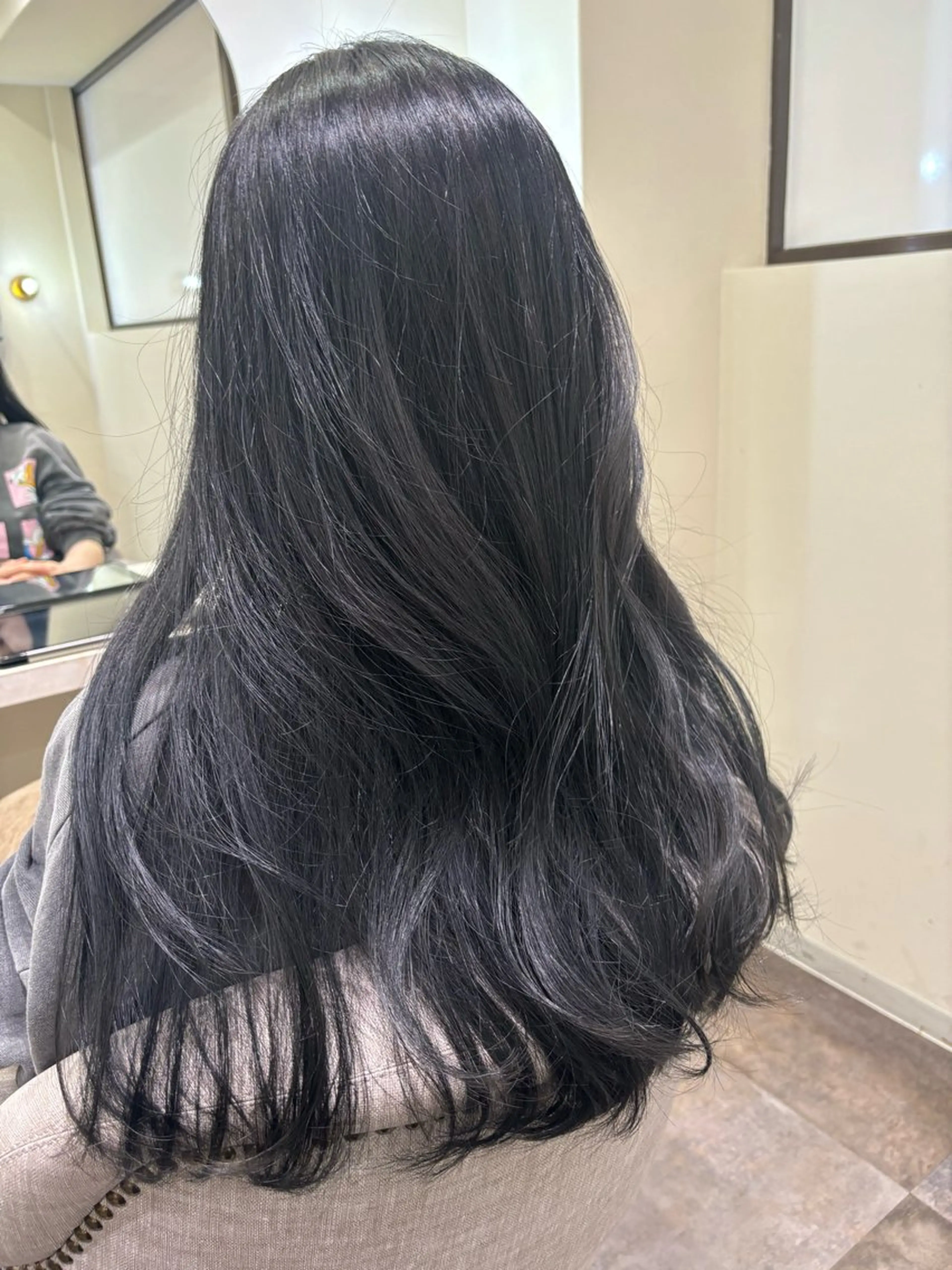 巻き下ろしヘアセットの写真