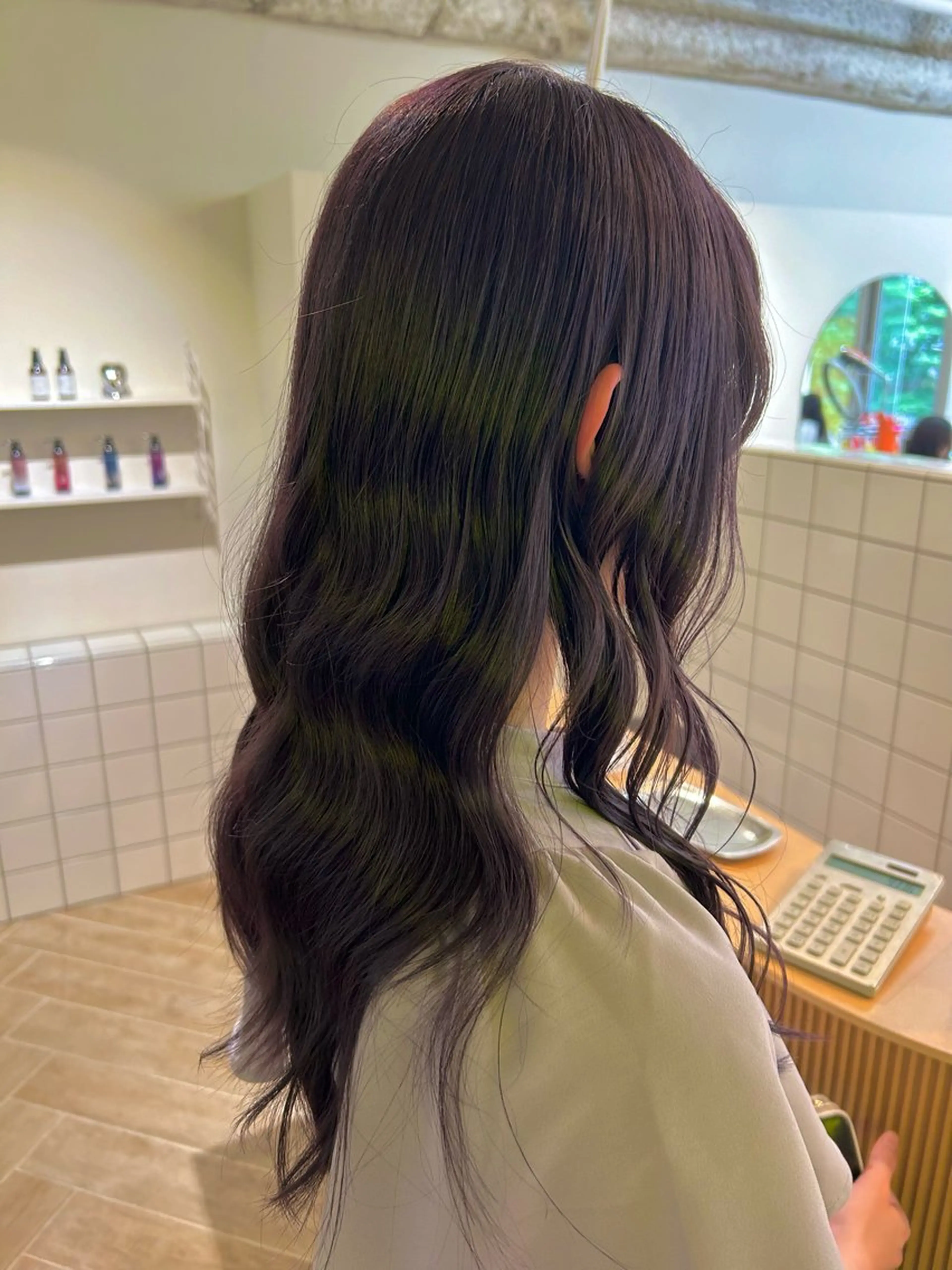 カラー ヘアカラー トリートメント ベージュ/ダブルカラ ー/新潟駅/青柳萌果のヘアスタイル