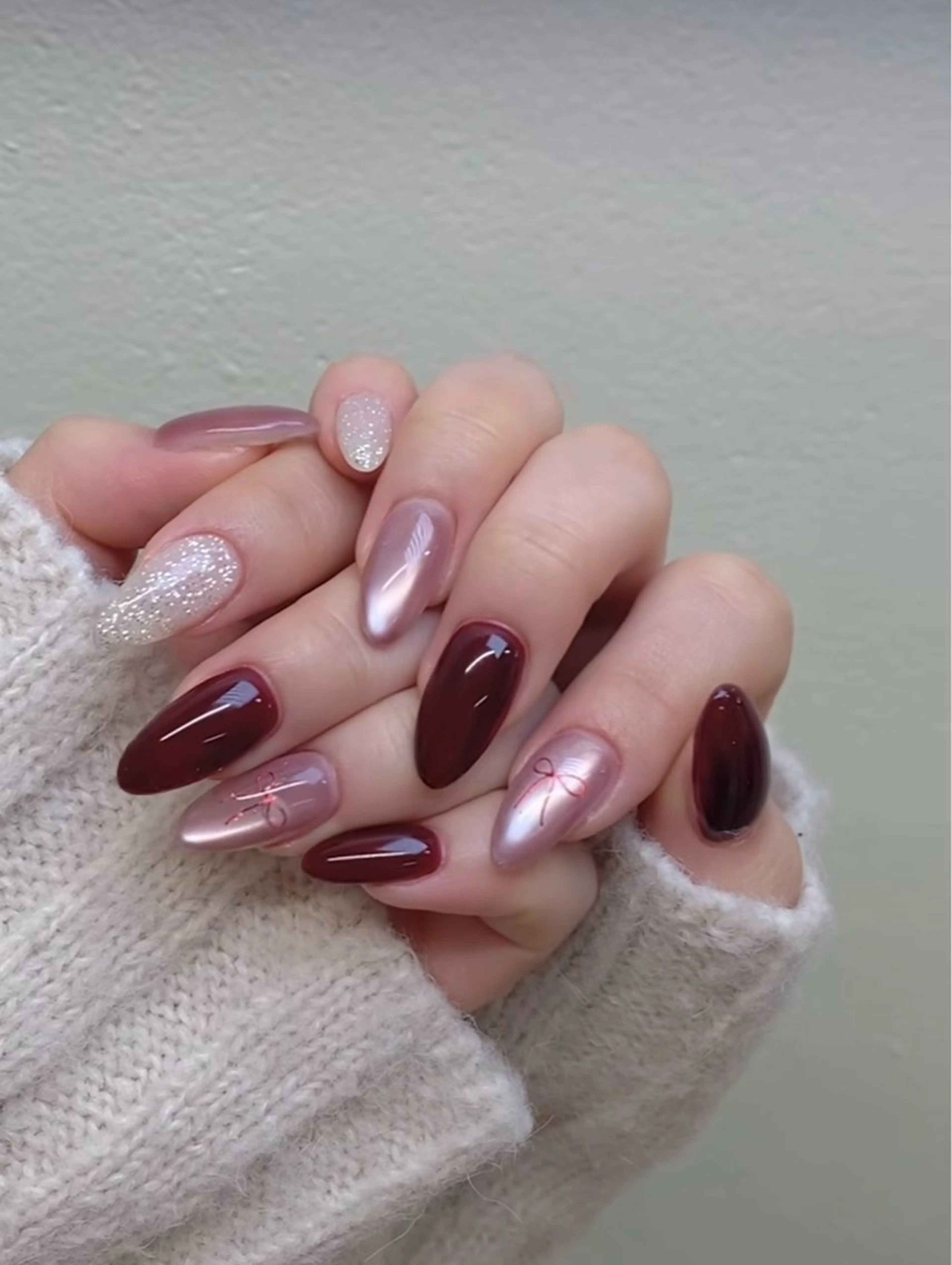 ネイル 韓国ネイル 持ち込み ニュアンスネイル ネイルチップ ハンドネイル TABI ANA.CHUOのネイルデザイン