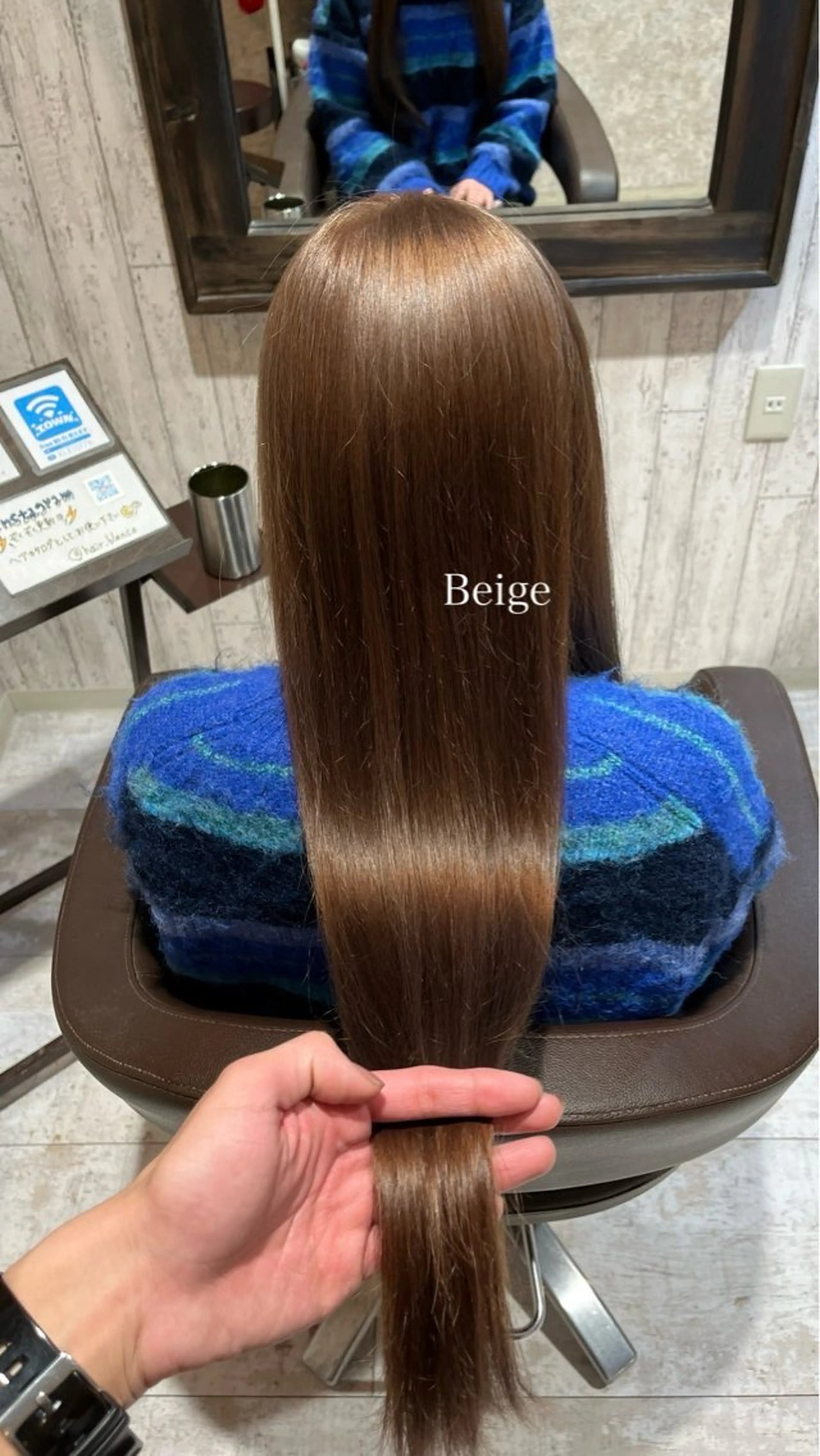 ロング カラー ベージュカラー ブリーチ ブルーカラー ダブルカラー グラデーションカラー 🫟Blanco🫟 Color&Careのヘアスタイル