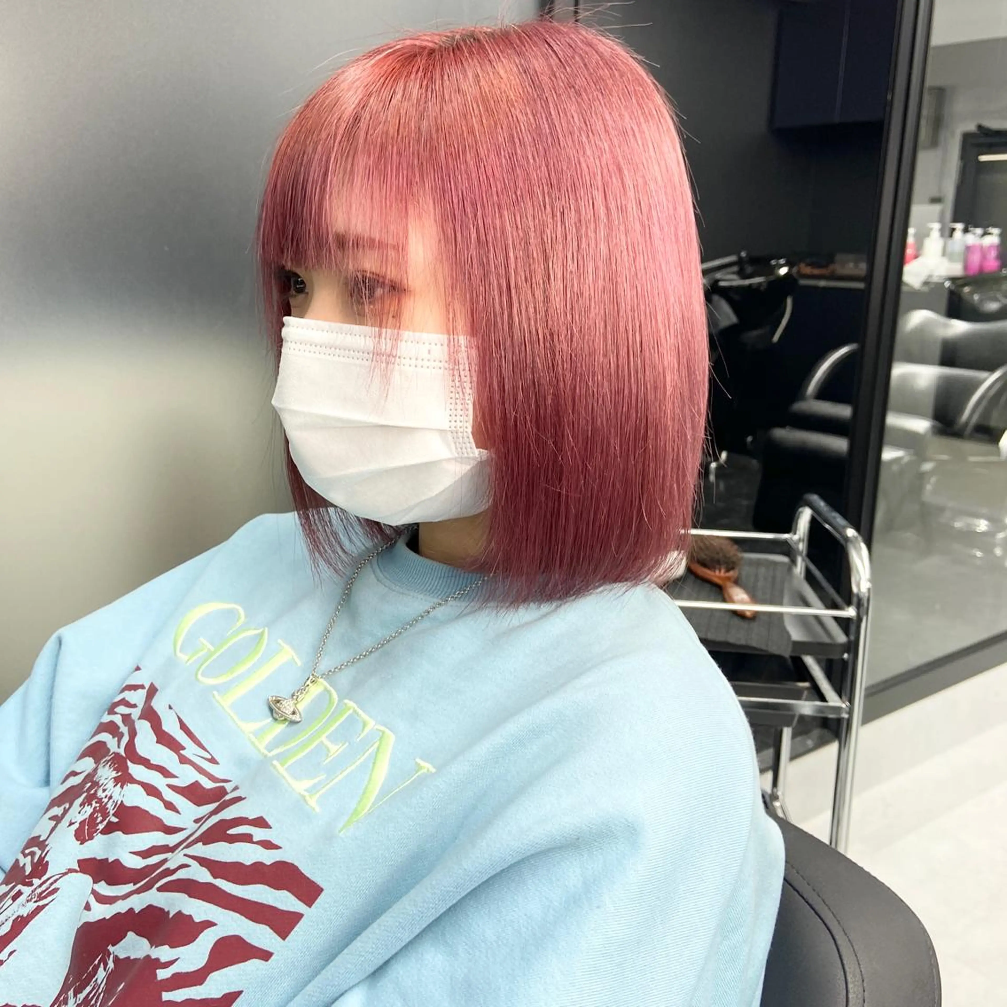 ミディアム カラー ハイトーンカラー ヘアカラー トリートメント ミルボンAujua認定サロン Ria  OSAKA 梅田所属・メンズ、エクステ特化 Ryuのヘアスタイル