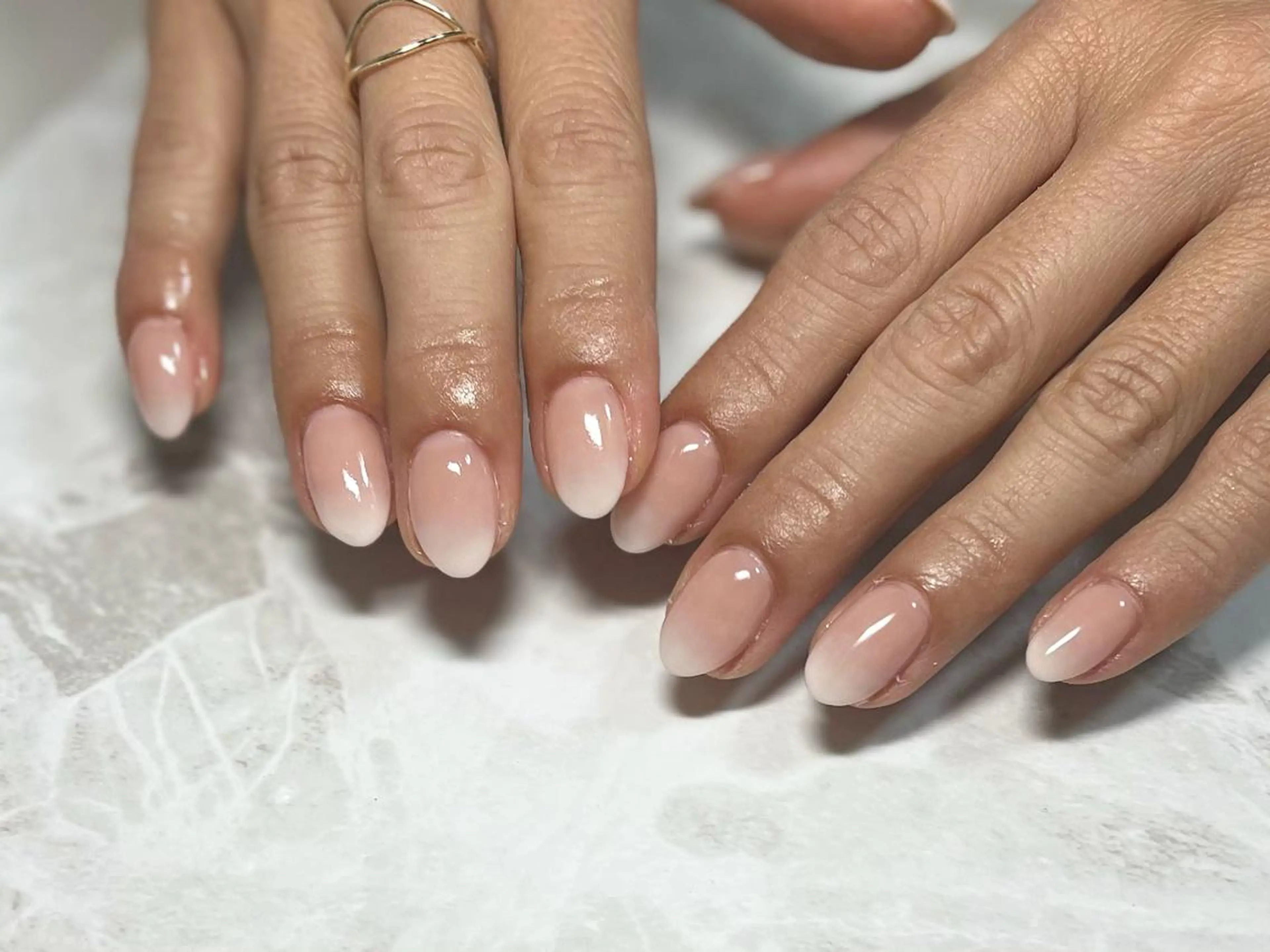 ネイル フットネイル グラデーション ニュアンスネイル シンプルネイル 春ネイル ネイル フフラ所属・nail fufla ♡yamane♡のネイルデザイン