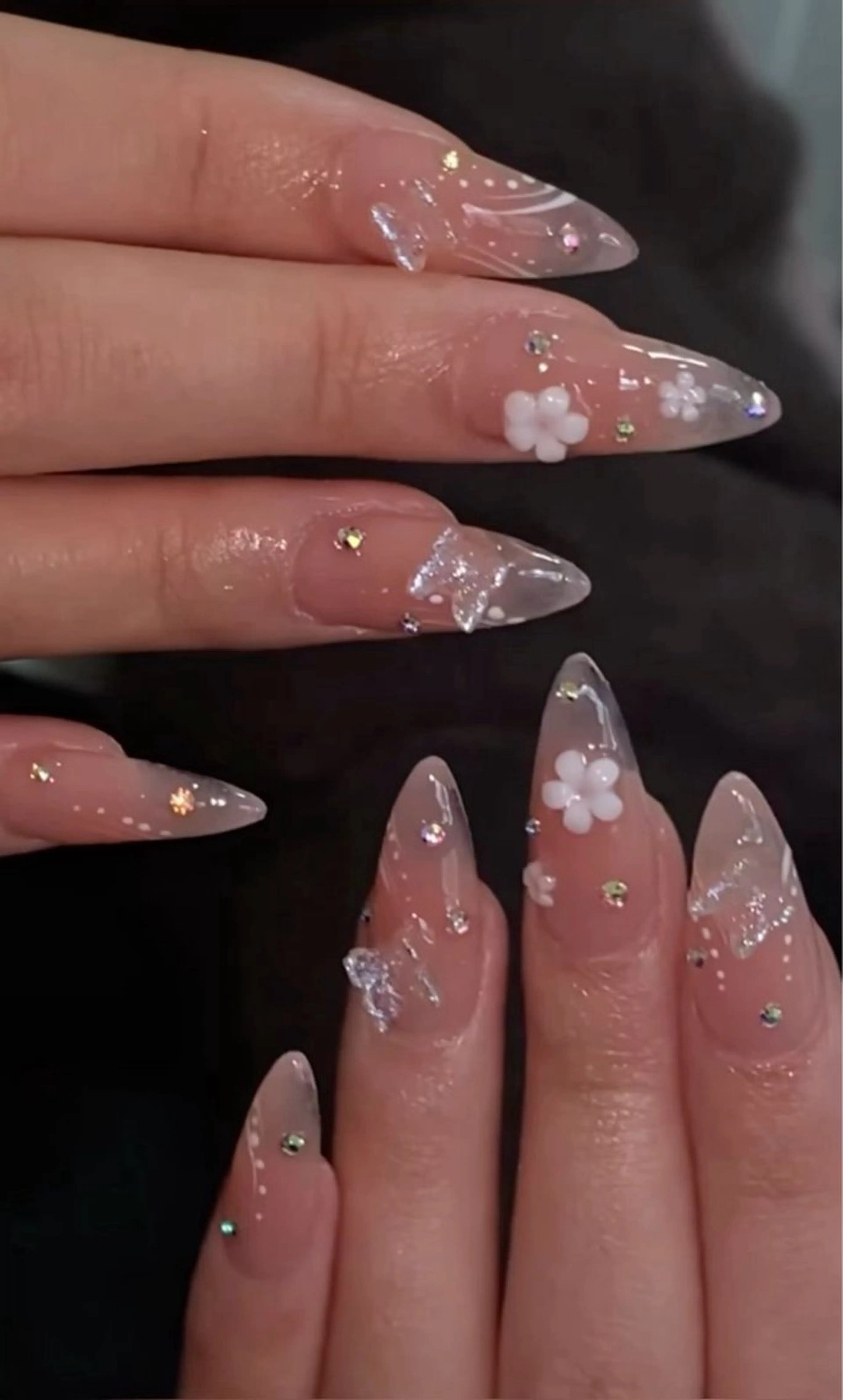 ネイル フレンチネイル ジェルネイル マグネットネイル 持ち込み ニュアンスネイル ハンドネイル Ribbonnail salonのネイルデザイン