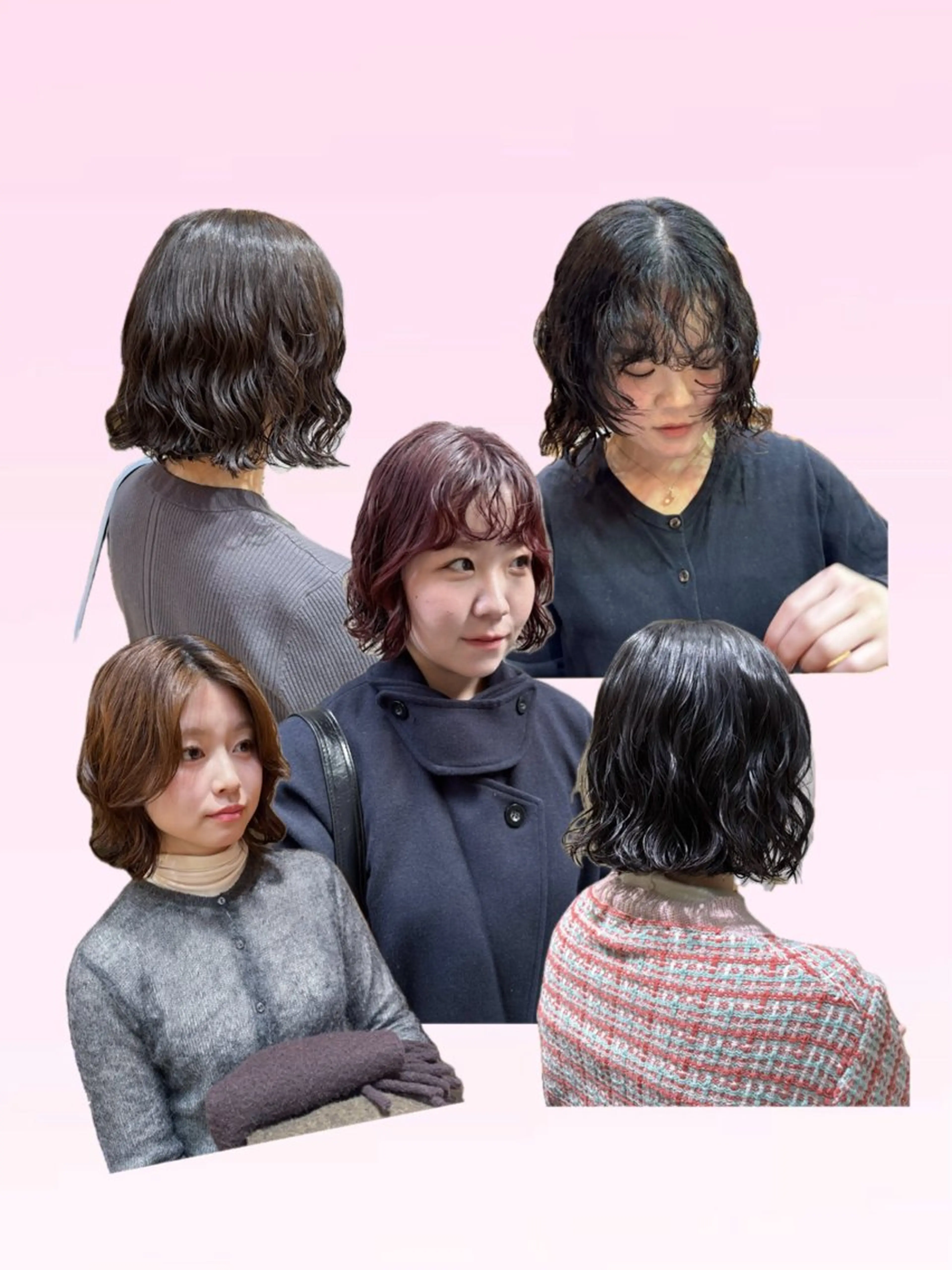 ショート パーマ 伸ばしかけ カット パーマ 大橋 芽衣のヘアスタイル