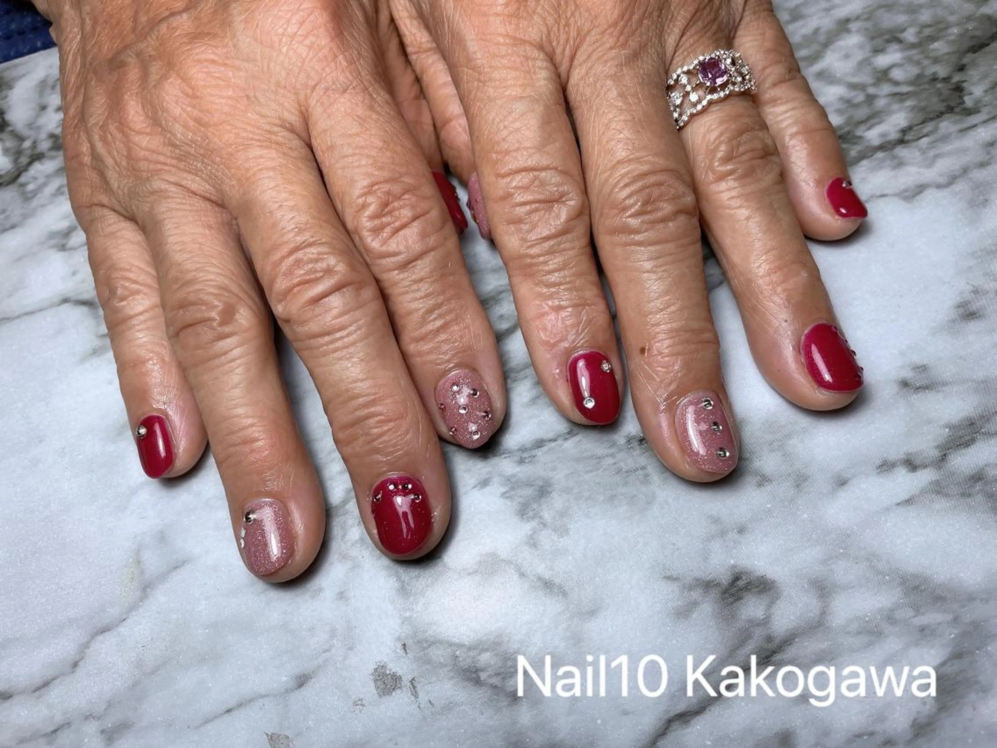 ネイル ストーンネイル Nail10 Kakoのネイルデザイン