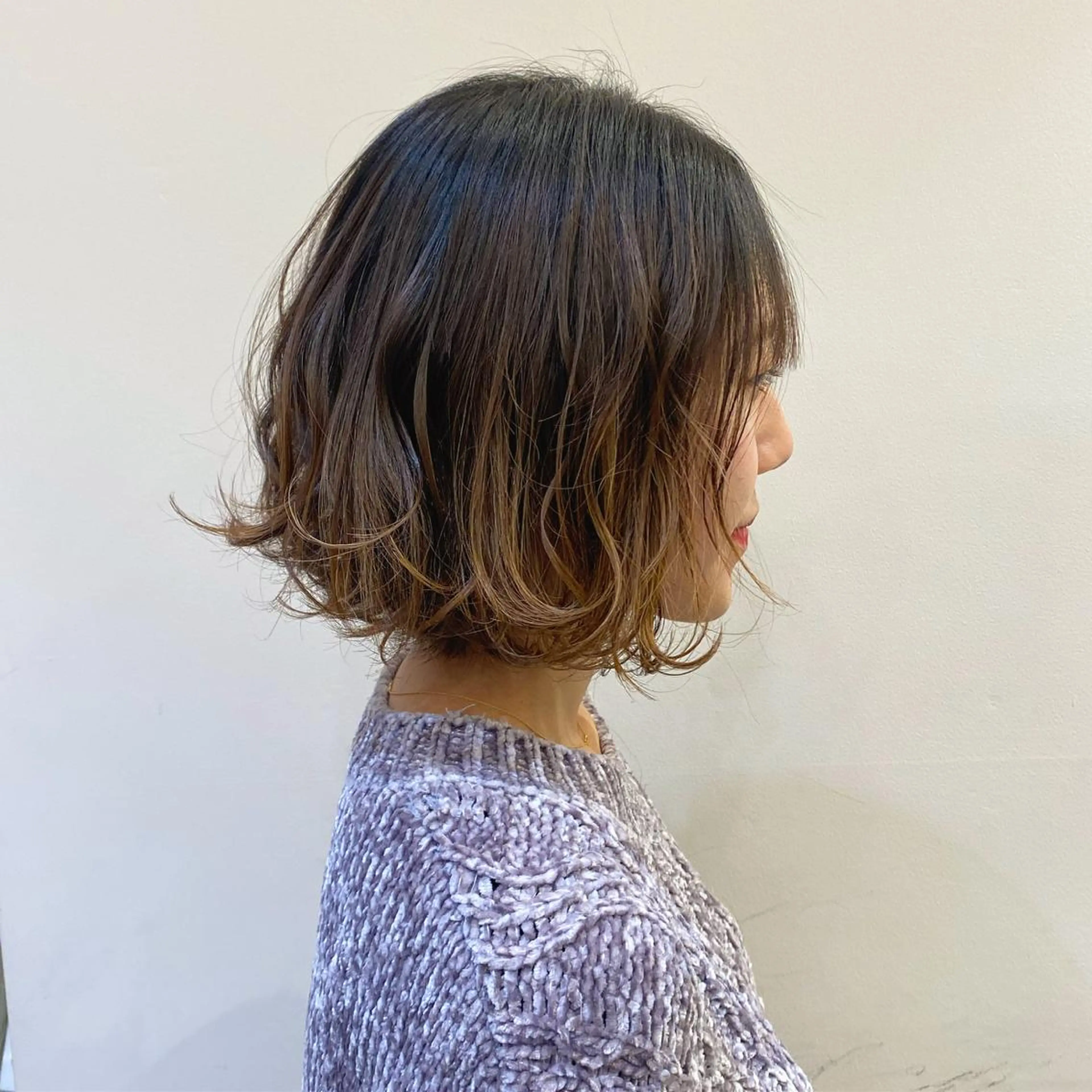 ミディアム ミディアムパーマ 🇰🇷韓国レイヤー 錦糸町【北山謙三】のヘアスタイル