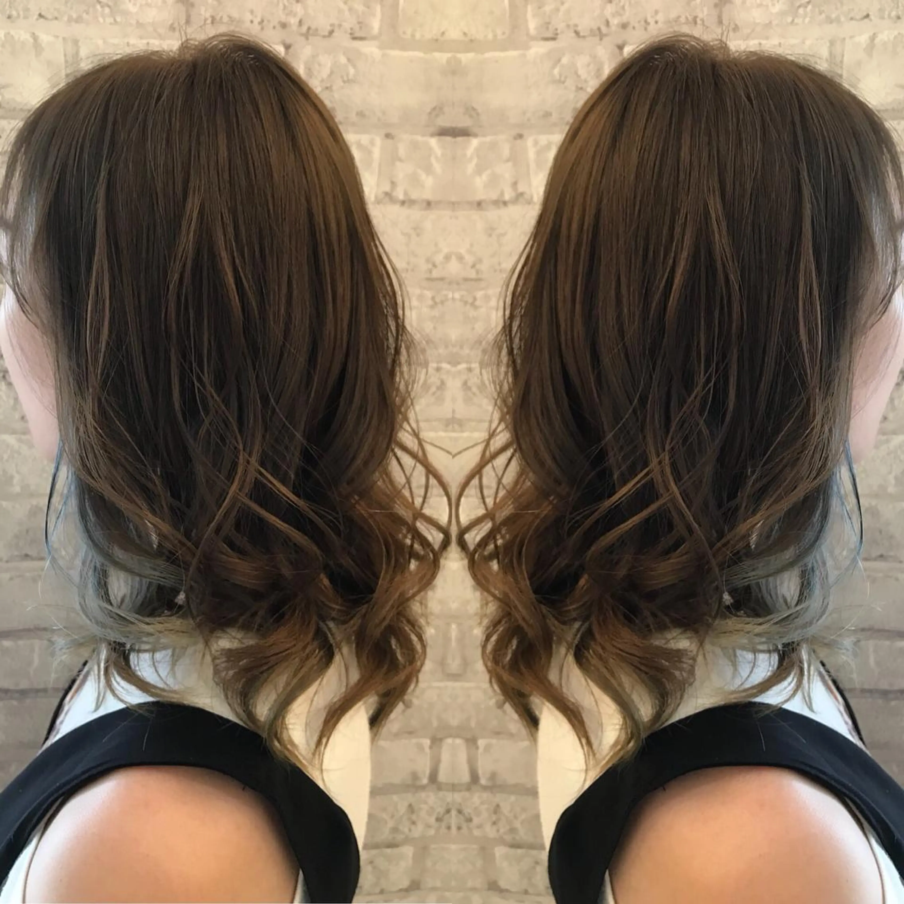 ミディアム カラー EARTH 越谷店のヘアスタイル