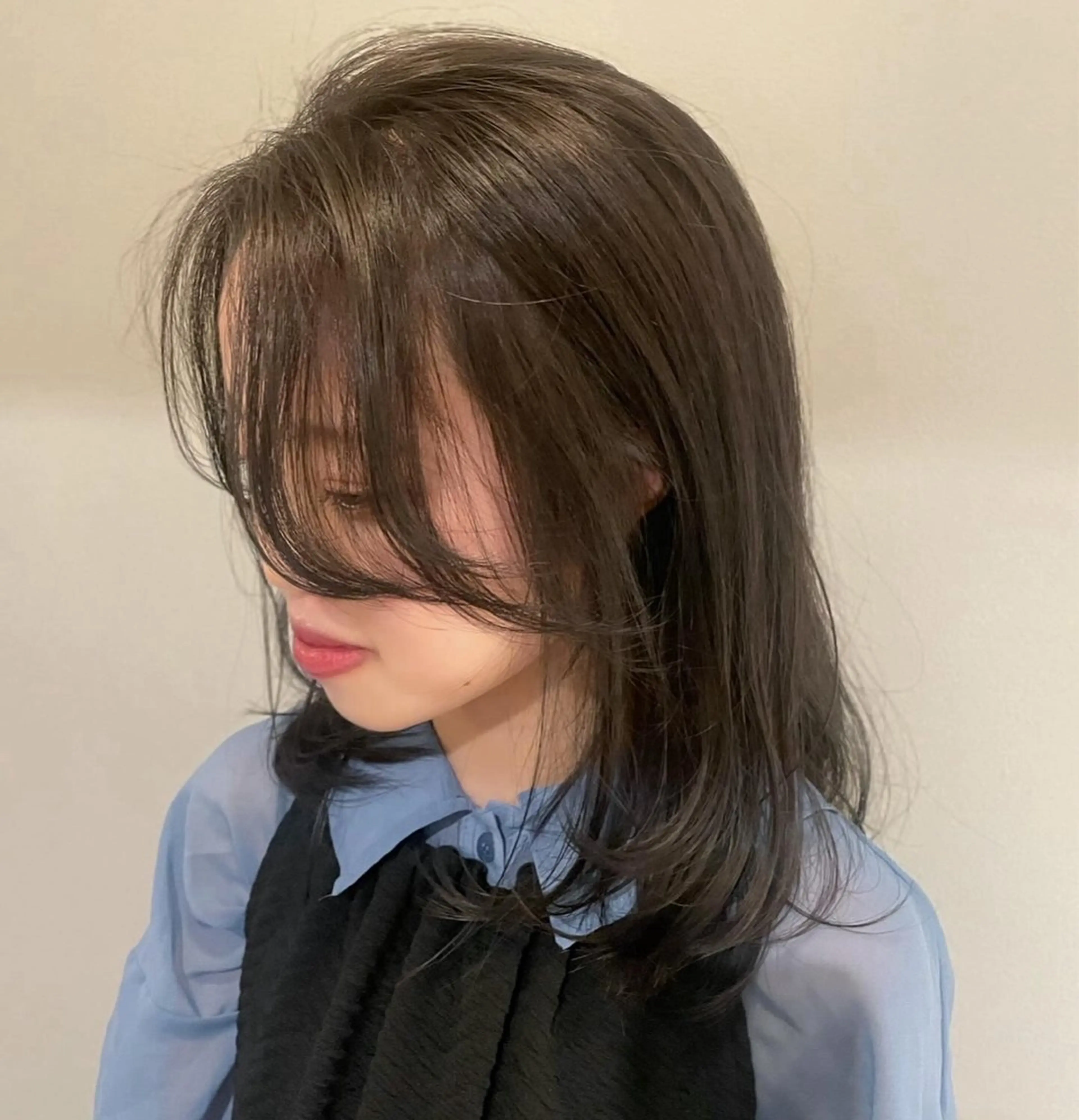 セミロング カラー ブリーチ 透明感カラー ブリーチなしカラー レイヤーカット カット ヘアカラー tete nico所属・似合わせ/ヘアカラー nanami🌸のヘアスタイル