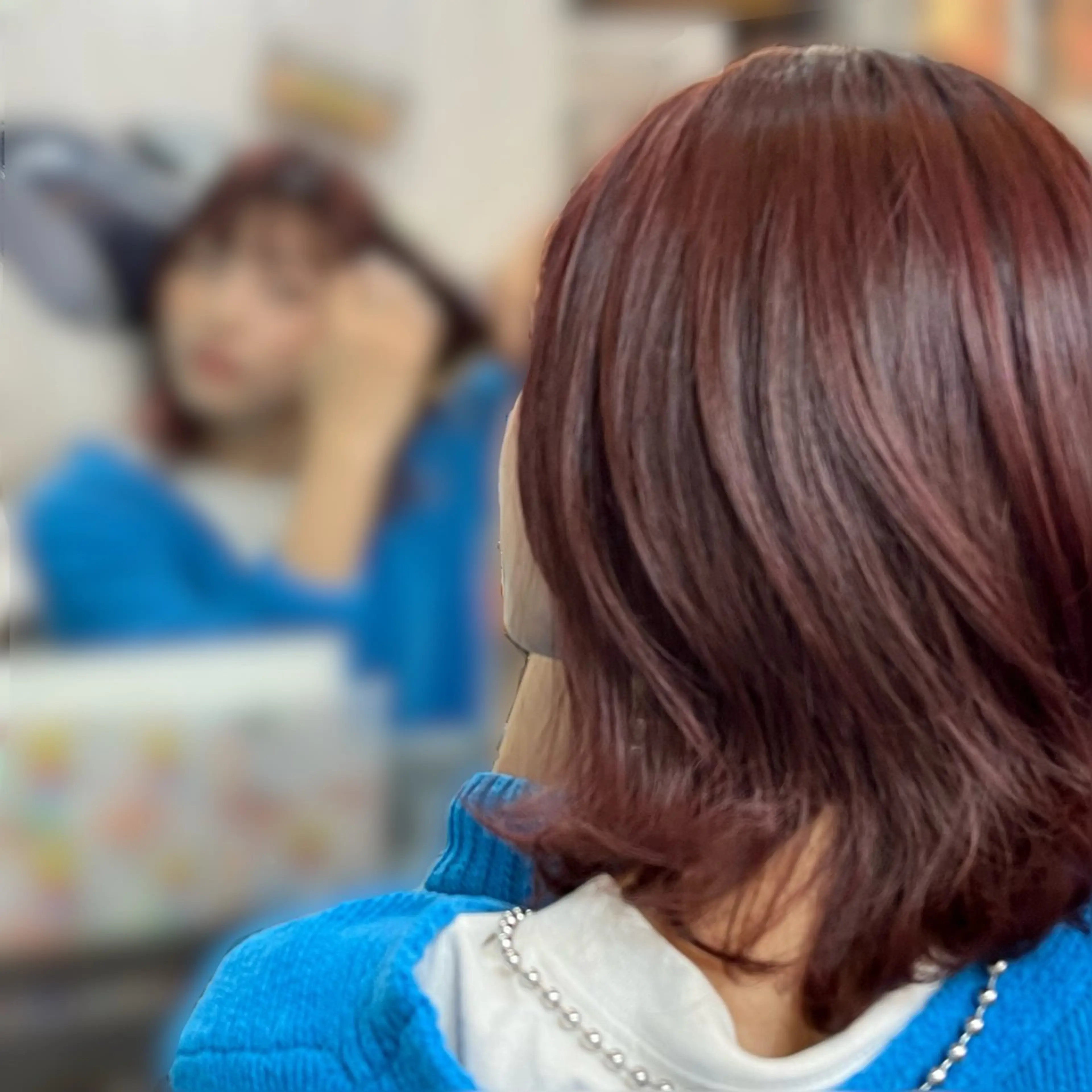 ミディアム ヘアカラー 原 勇人のヘアスタイル