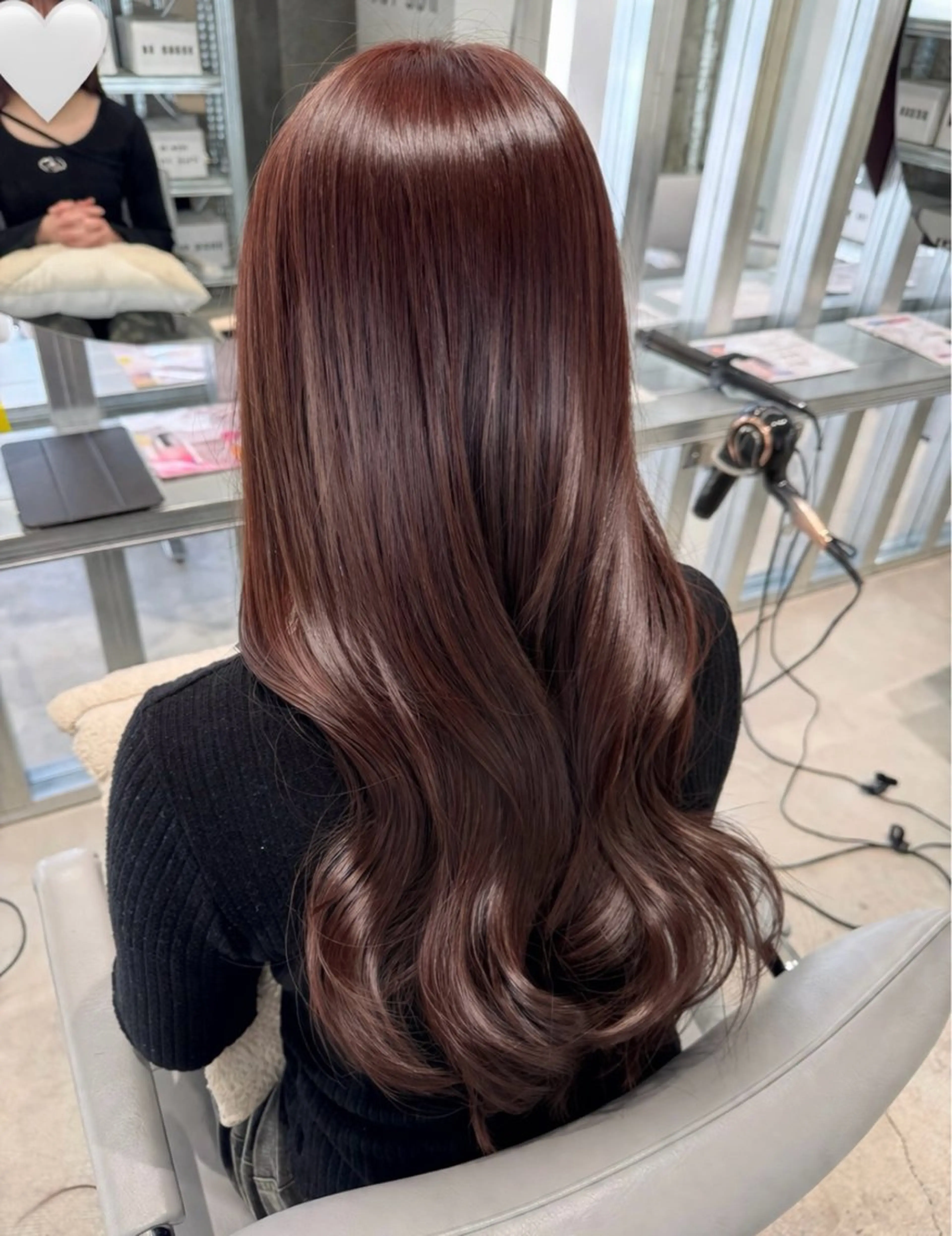 ロング カラー カット ヘアカラー トリートメント 大場 菜月のヘアスタイル