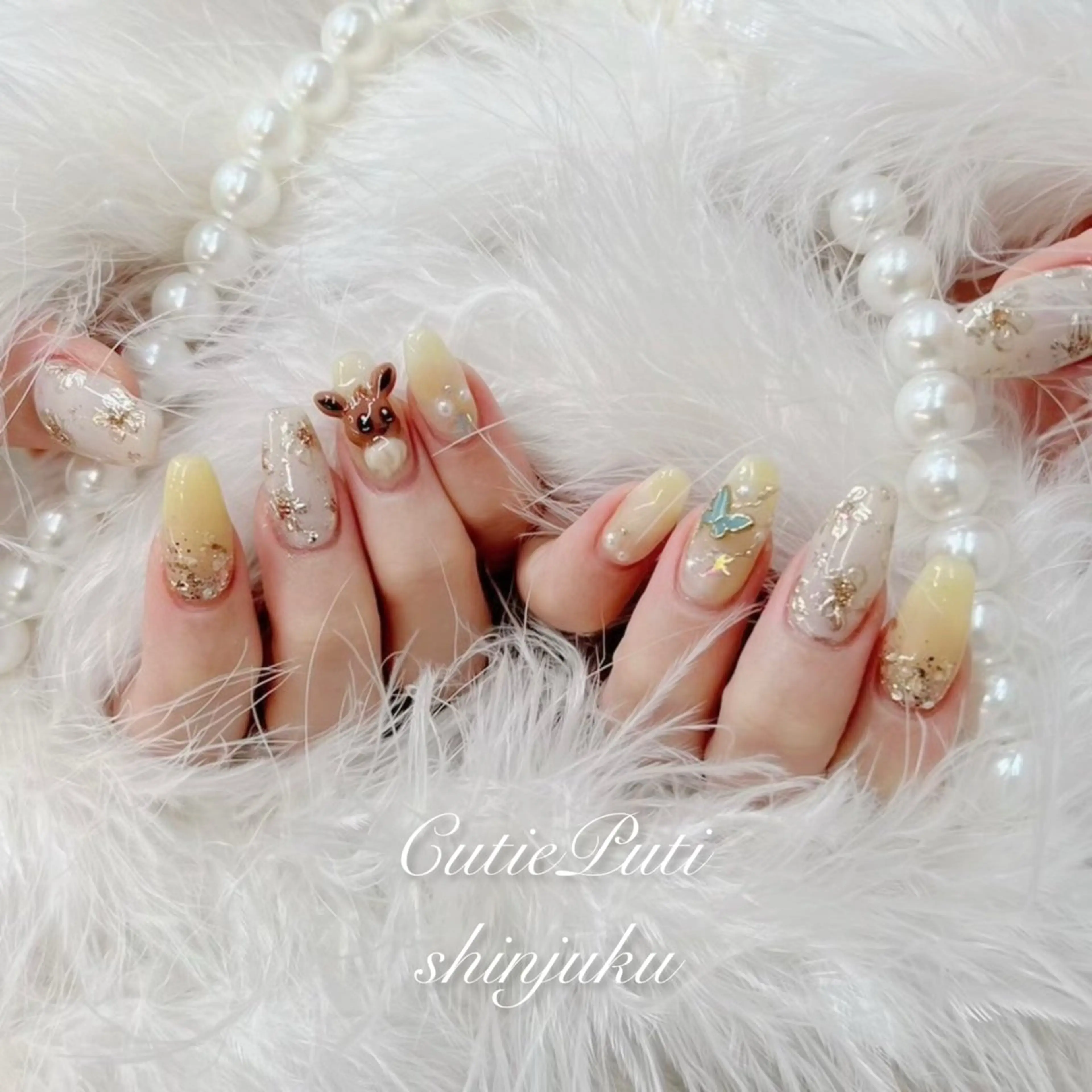 ネイル 韓国ネイル ワンホンネイル NailSalon CutiePutiのネイルデザイン