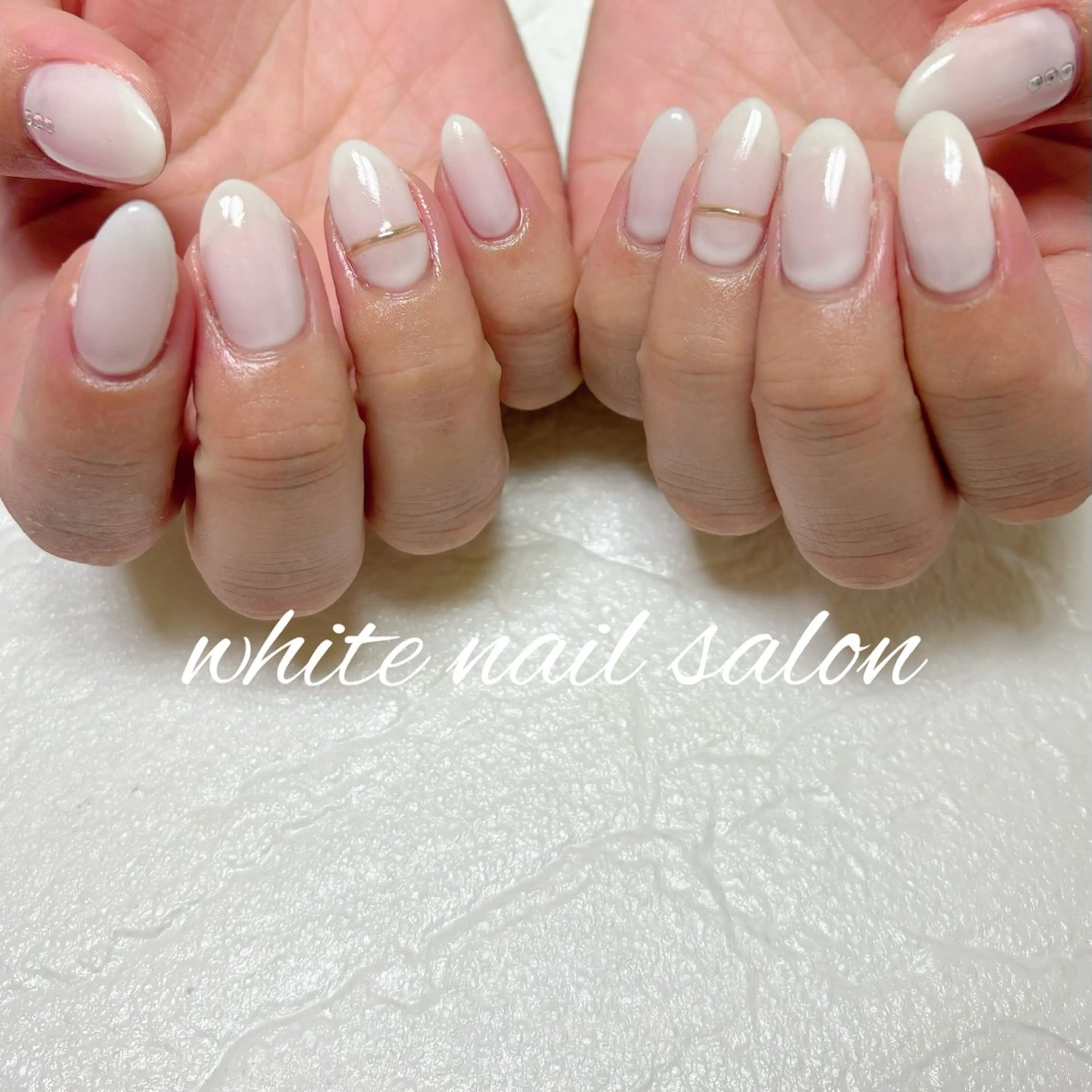 ネイル 持ち込み ホワイト ハンドネイル white nail salonのネイルデザイン