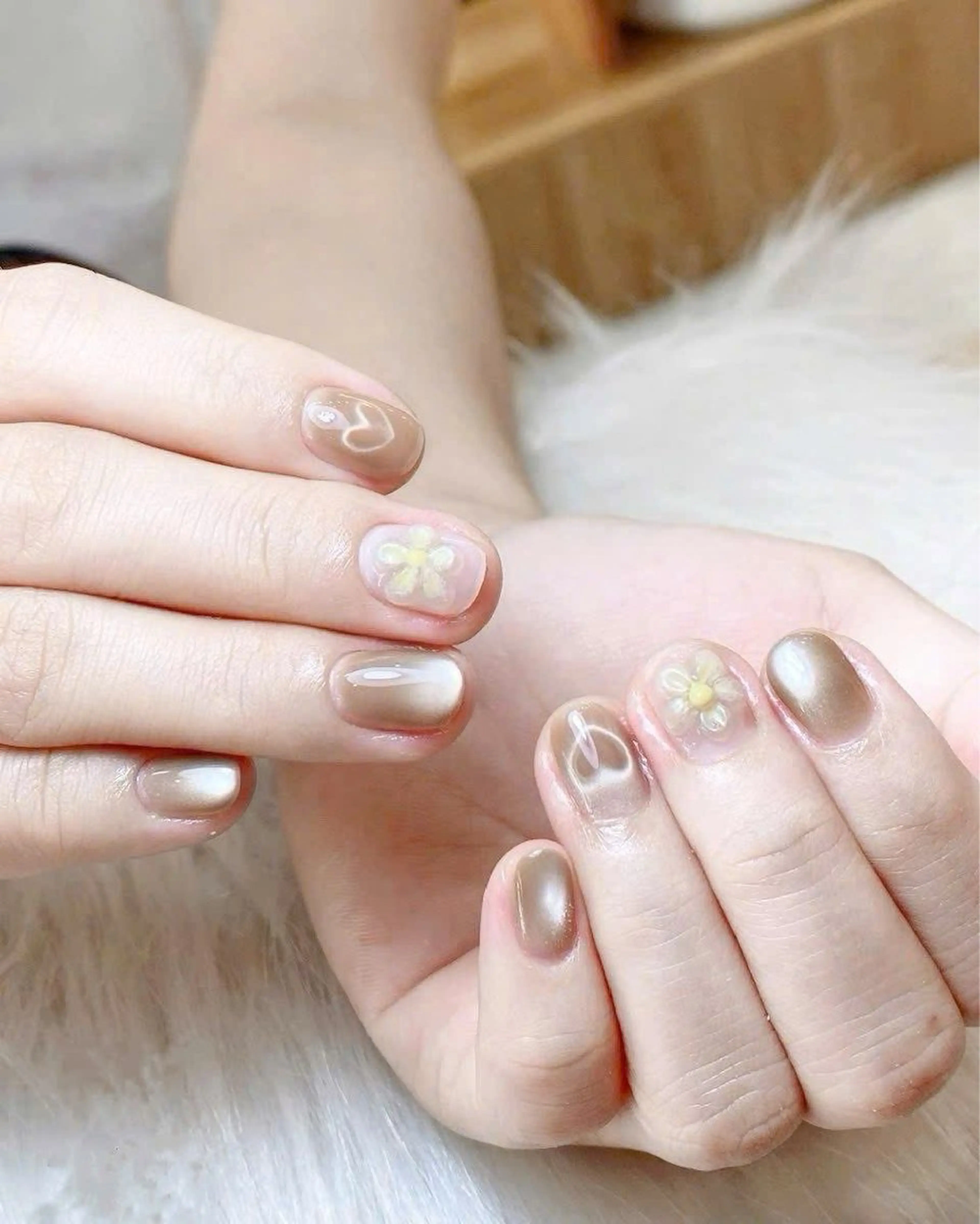 ネイル アートネイル 長さ出し フレンチネイル ジェルネイル グラデーション ハンドネイル NAILS BAR SHINJUKUのネイルデザイン