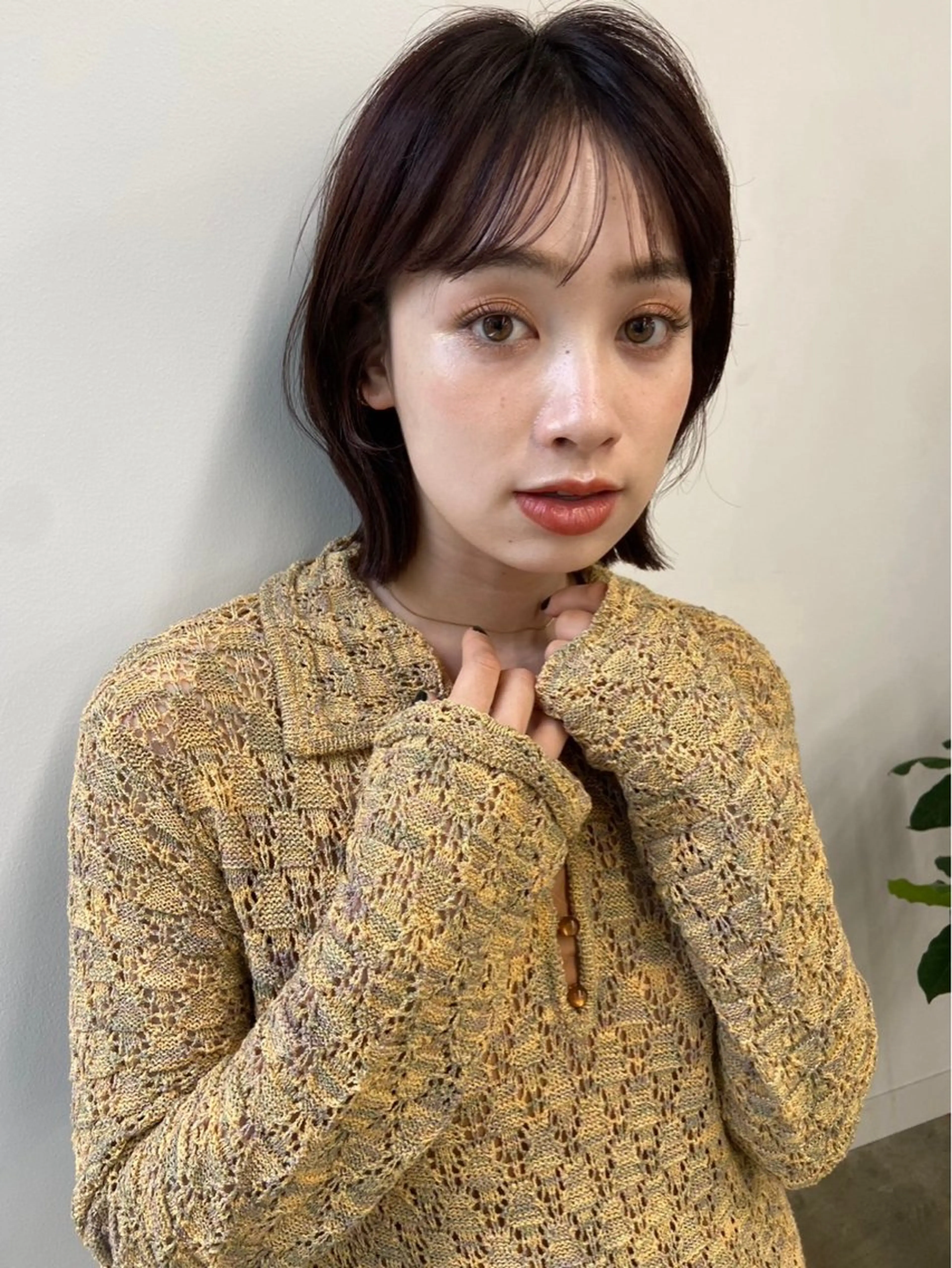 ショート 艶カラー/フェイス レイヤー/たむのヘアスタイル