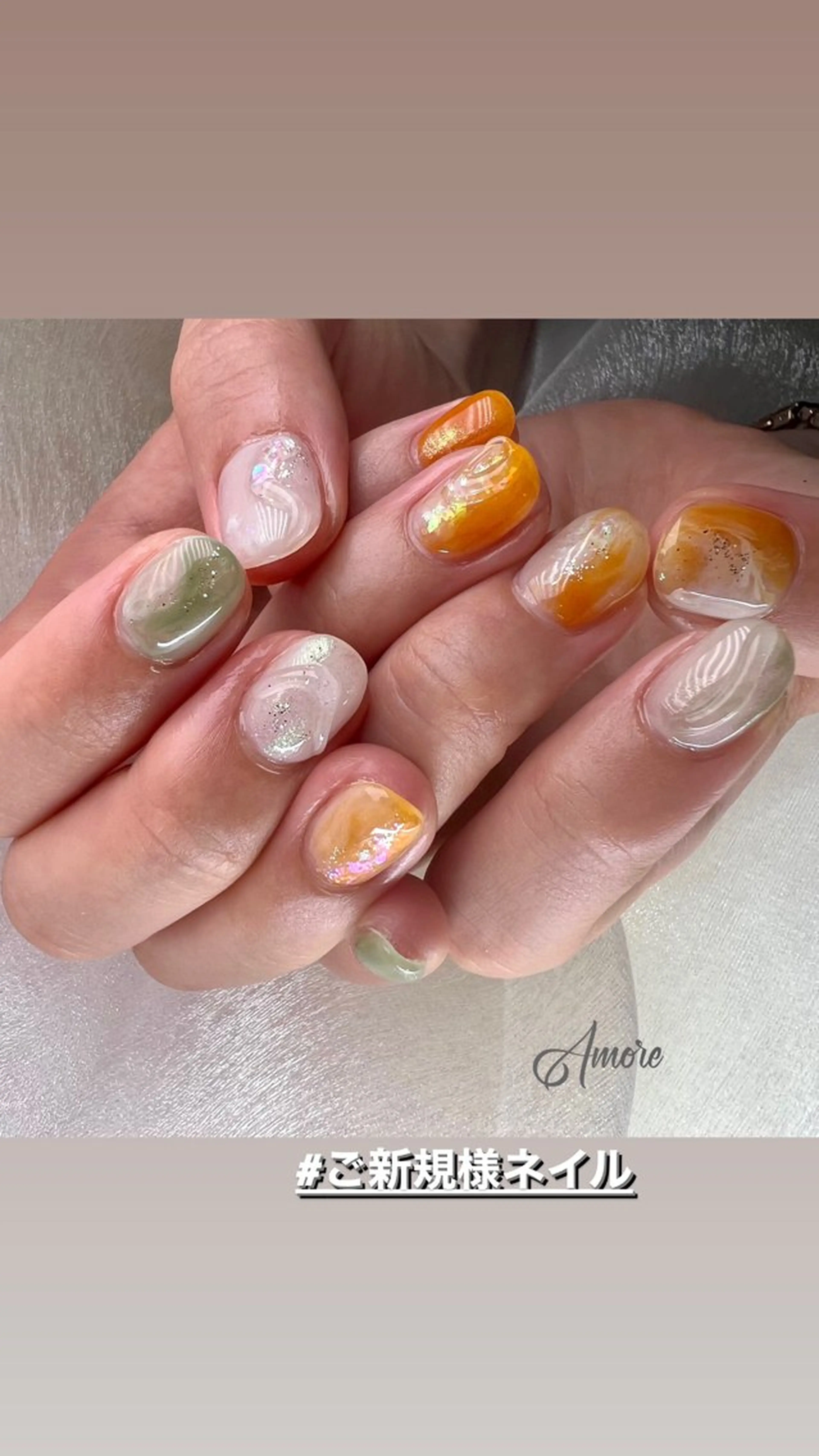 ネイル ジェルネイル 韓国ネイル パラジェル 夏ネイル You kyehwaのネイルデザイン
