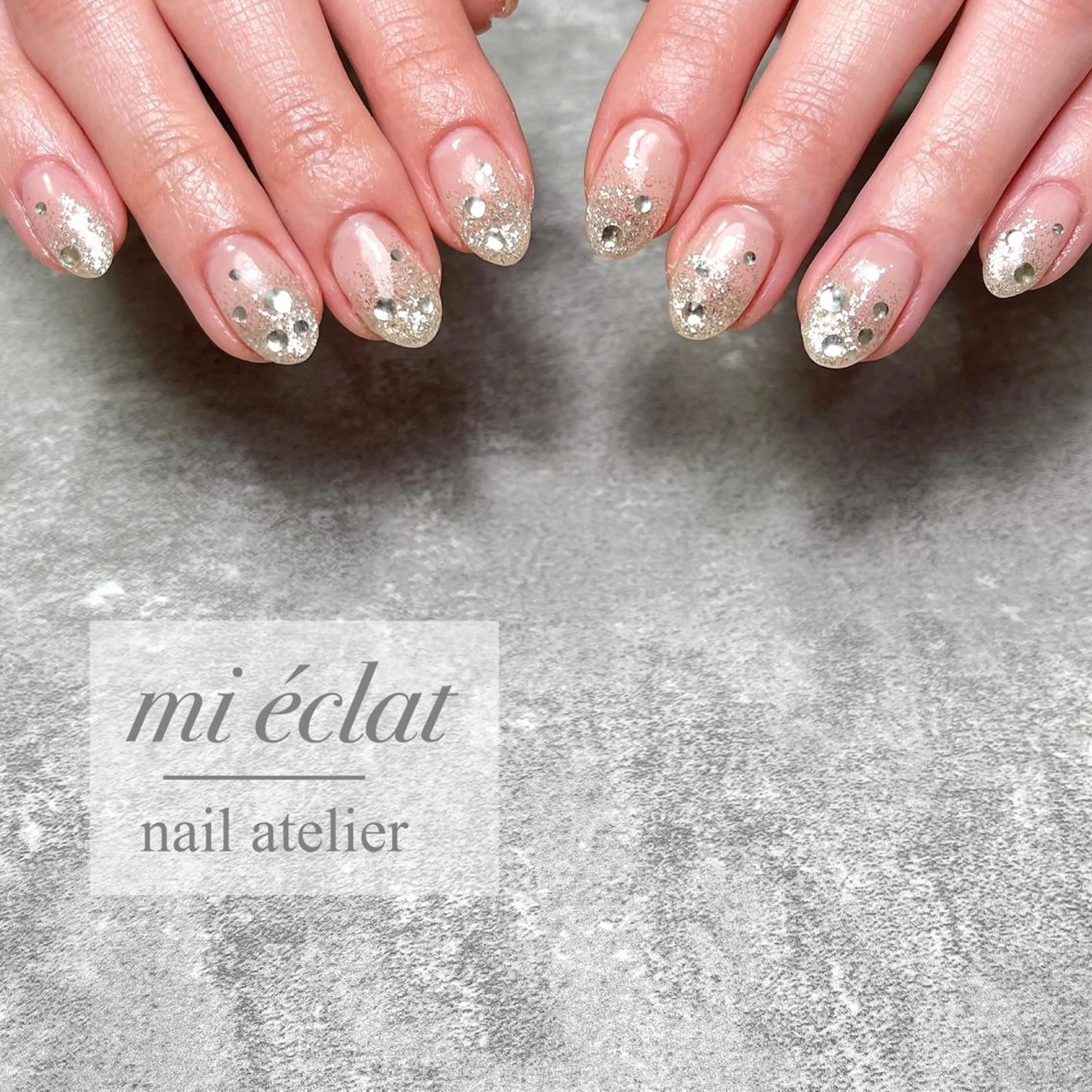 ネイル アートネイル ブラウン 桜ネイル 入学式 フラワーネイル mi éclat ミ エクラのネイルデザイン