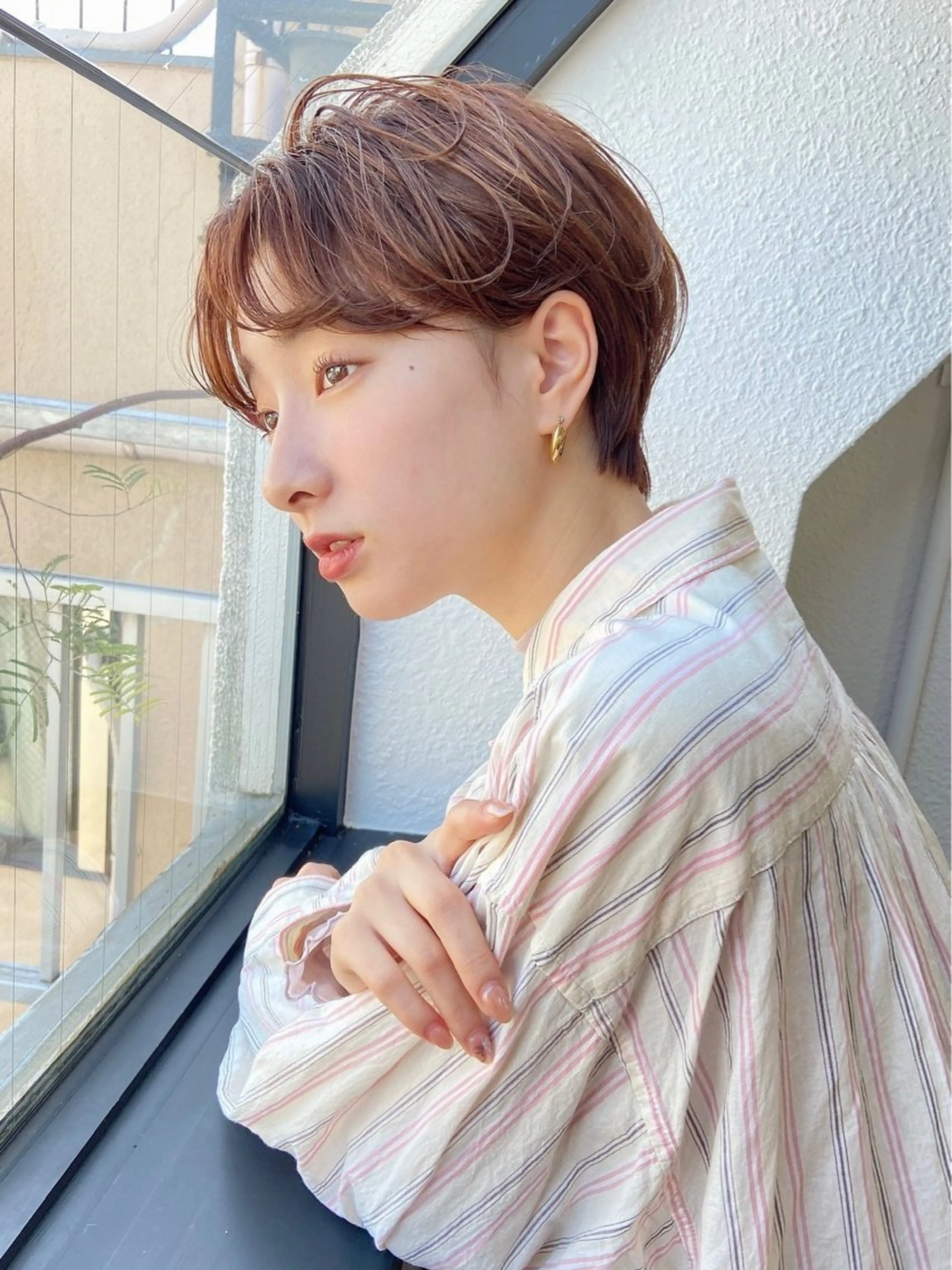 ショート カラー カット ヘアカラー トリートメント 🦋透明感カラー🦋 なつやのヘアスタイル