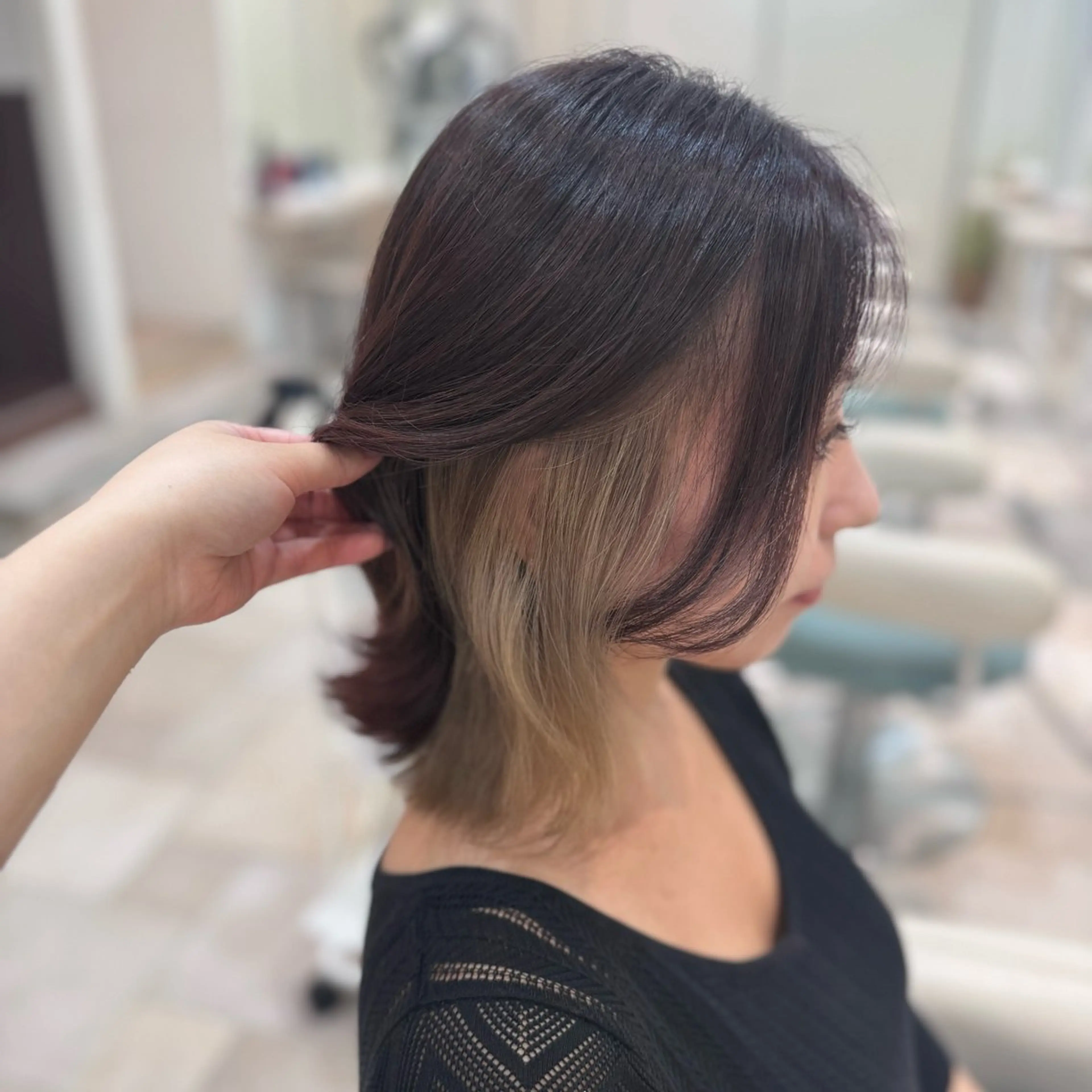 ミディアム ハイトーン/ブリーチ 栄/Sayakaのヘアスタイル