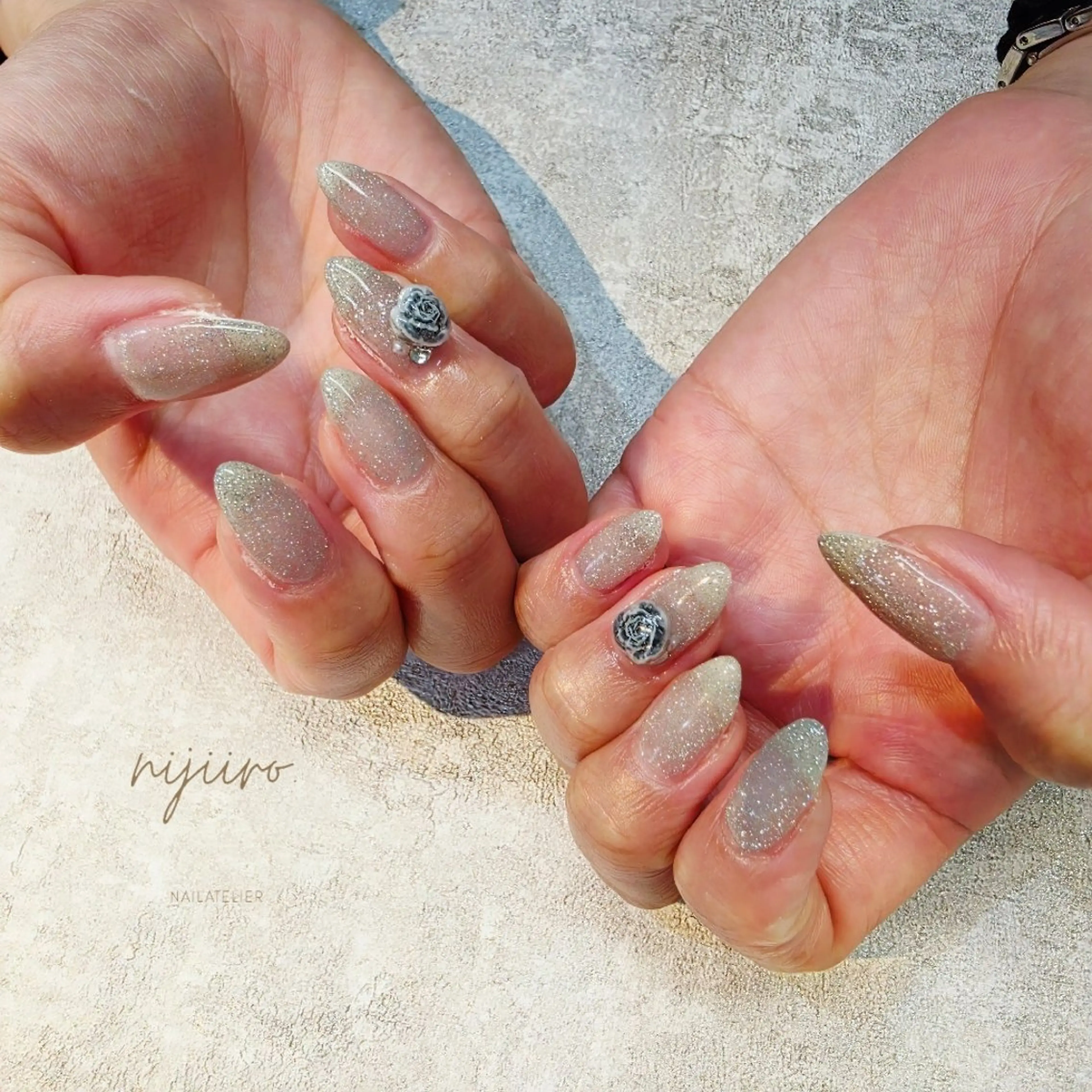 ネイル ハンドネイル nailatelier nijiiro.所属・nijiiro🌈 サトウのネイルデザイン