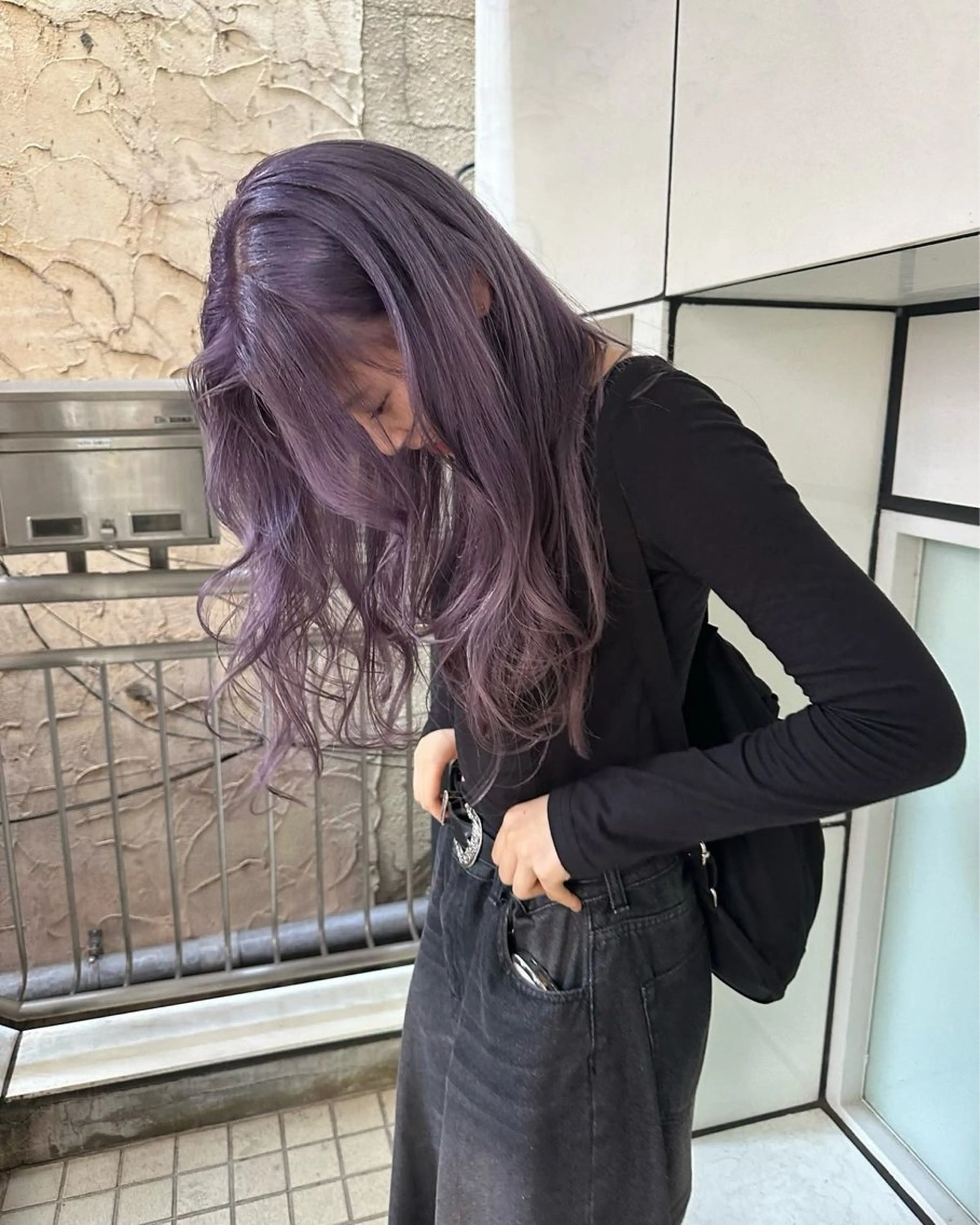 ロング カラー ブリーチ ラベンダーカラー ヘアカラー Tsukasa/ ハイトーン/寒色のヘアスタイル