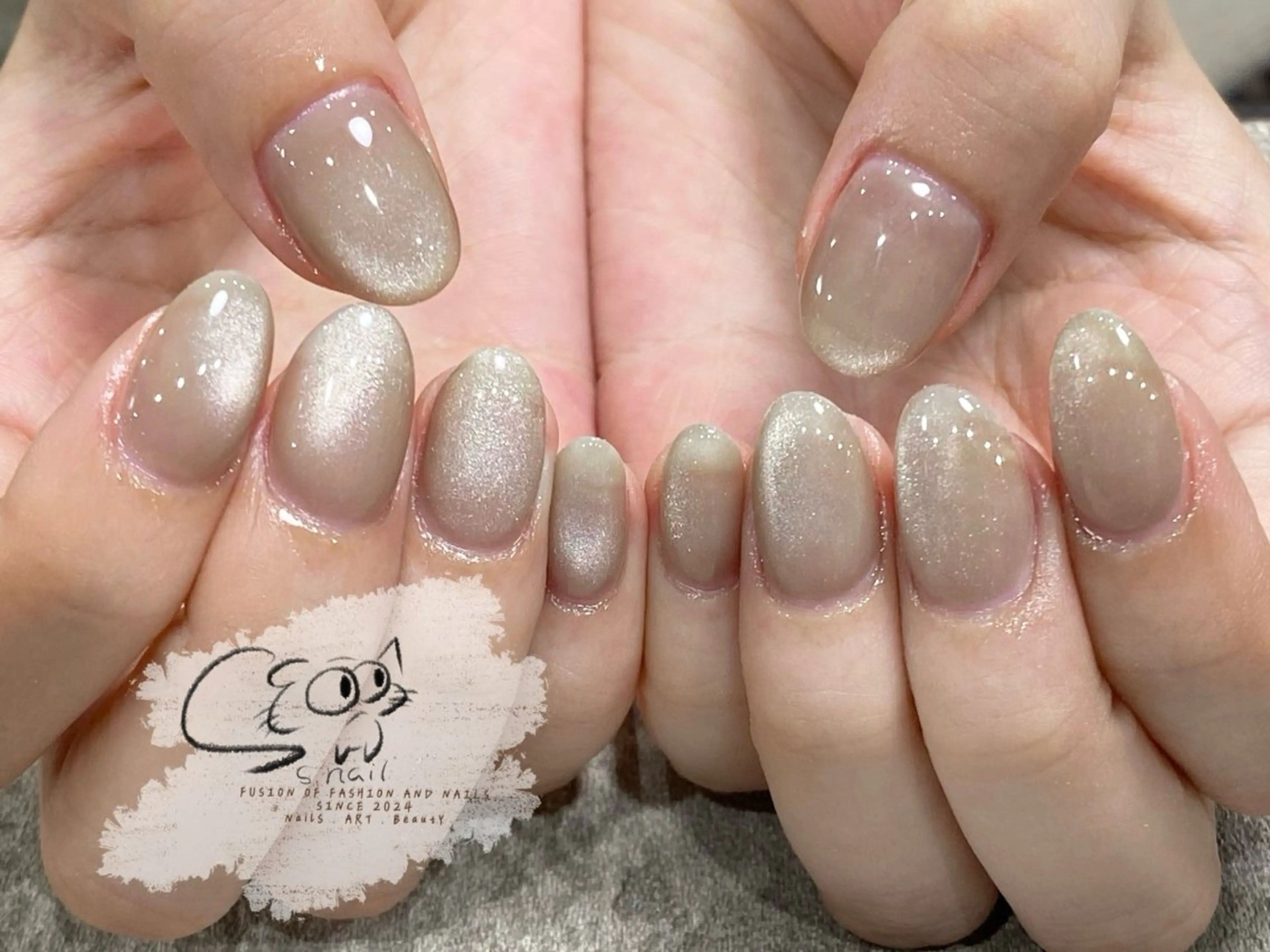 ネイル チークネイル フレンチネイル グラデーション マグネットネイル ワンカラーネイル ハンドネイル S.nail所属・S.nail _のネイルデザイン