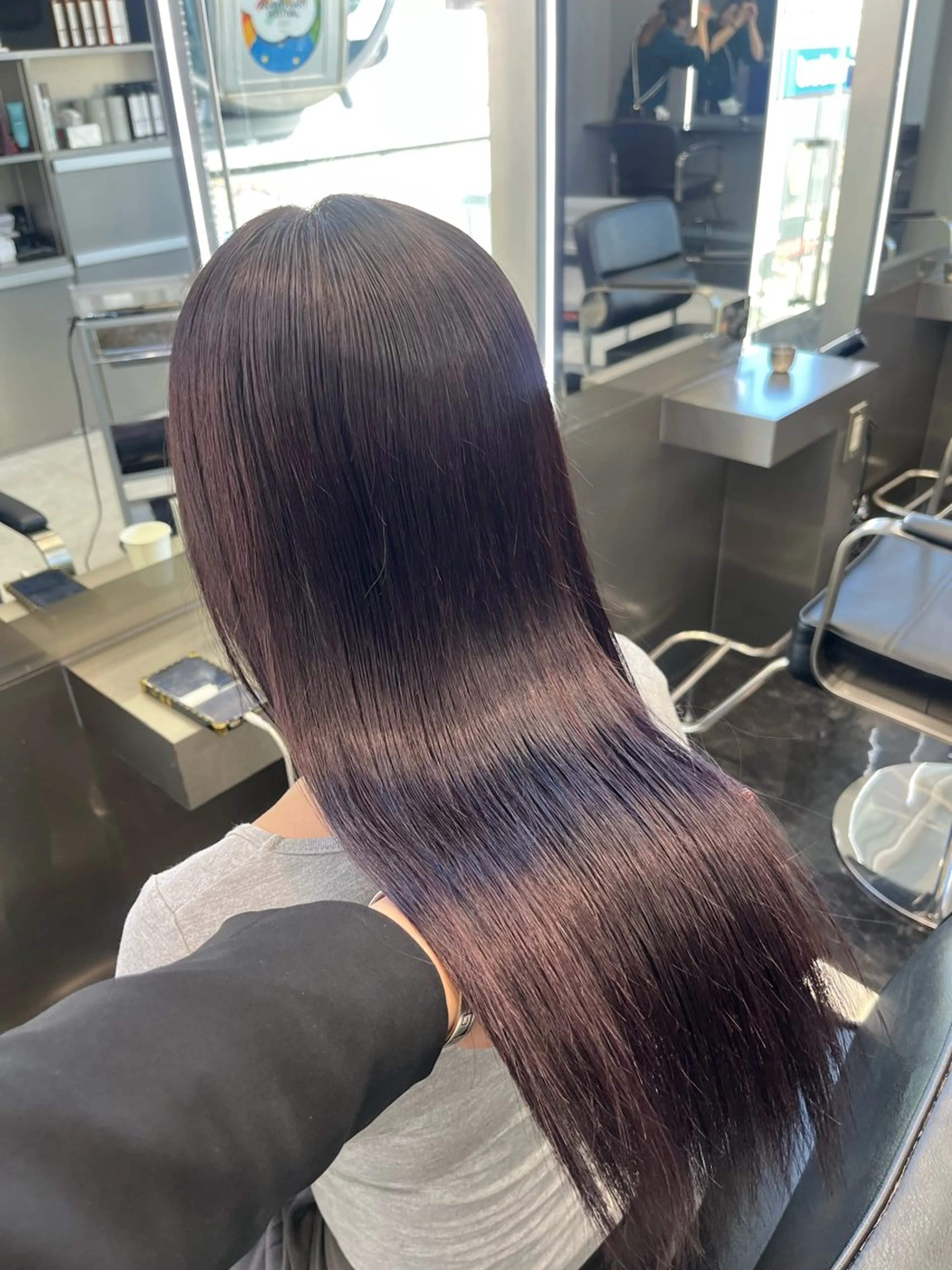 ロング カラー ヘアアレンジ 透明感カラー ラベンダーカラー ピンクカラー ピンクラベンダー カット ヘアカラー トリートメント ヘアセット ハイトーン/透明感 髪質改善/rinaのヘアスタイル