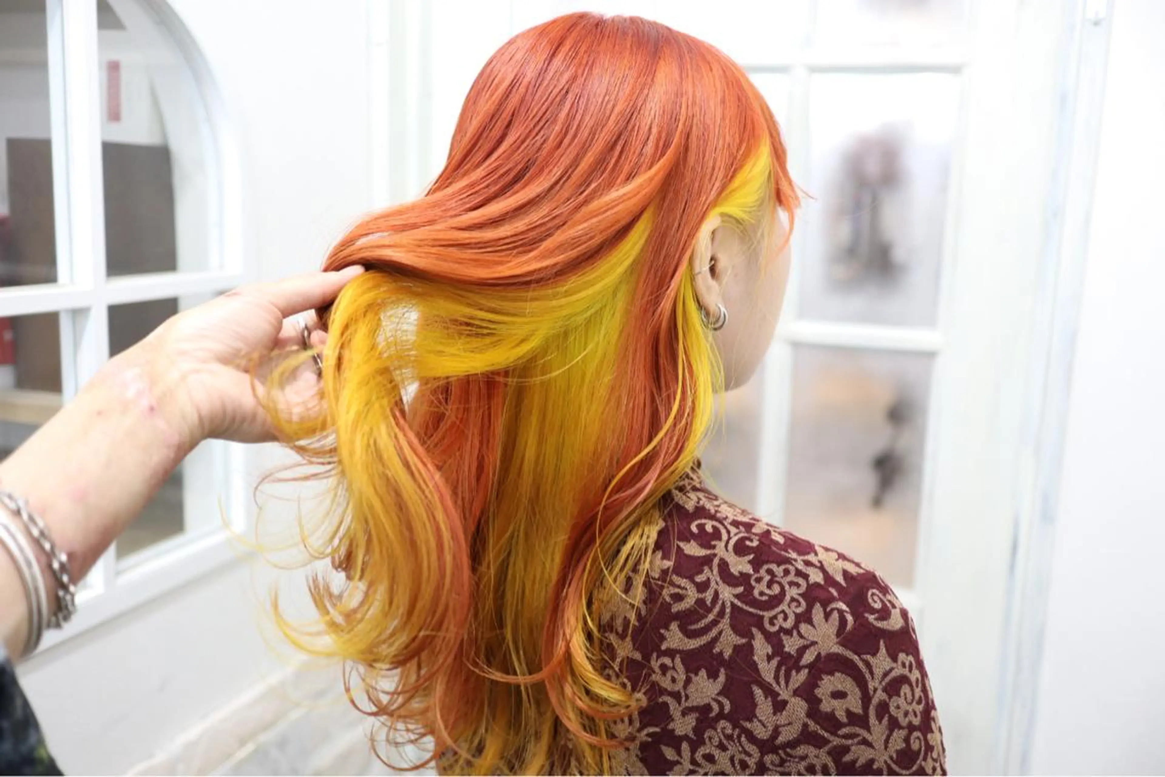 ロング カラー アディクシーカラー ベージュカラー ブリーチ ケアブリーチ ダブルカラー ヘアカラー トリートメント ✨池袋ブリーチ特化 Hibiki✨のヘアスタイル