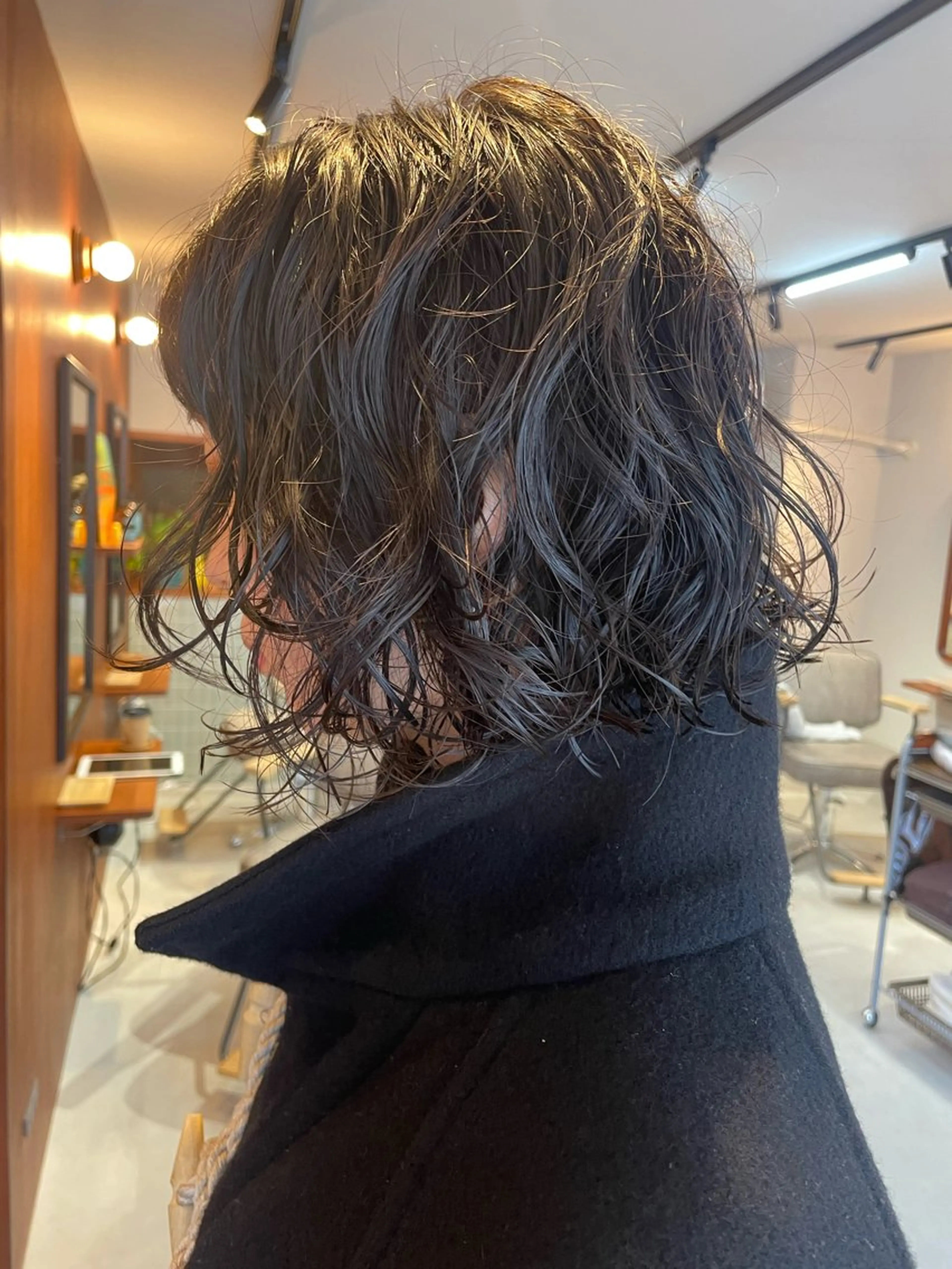 ショート パーマ 艶カラー🌙縮毛矯正 /ボブ【Reina】のヘアスタイル