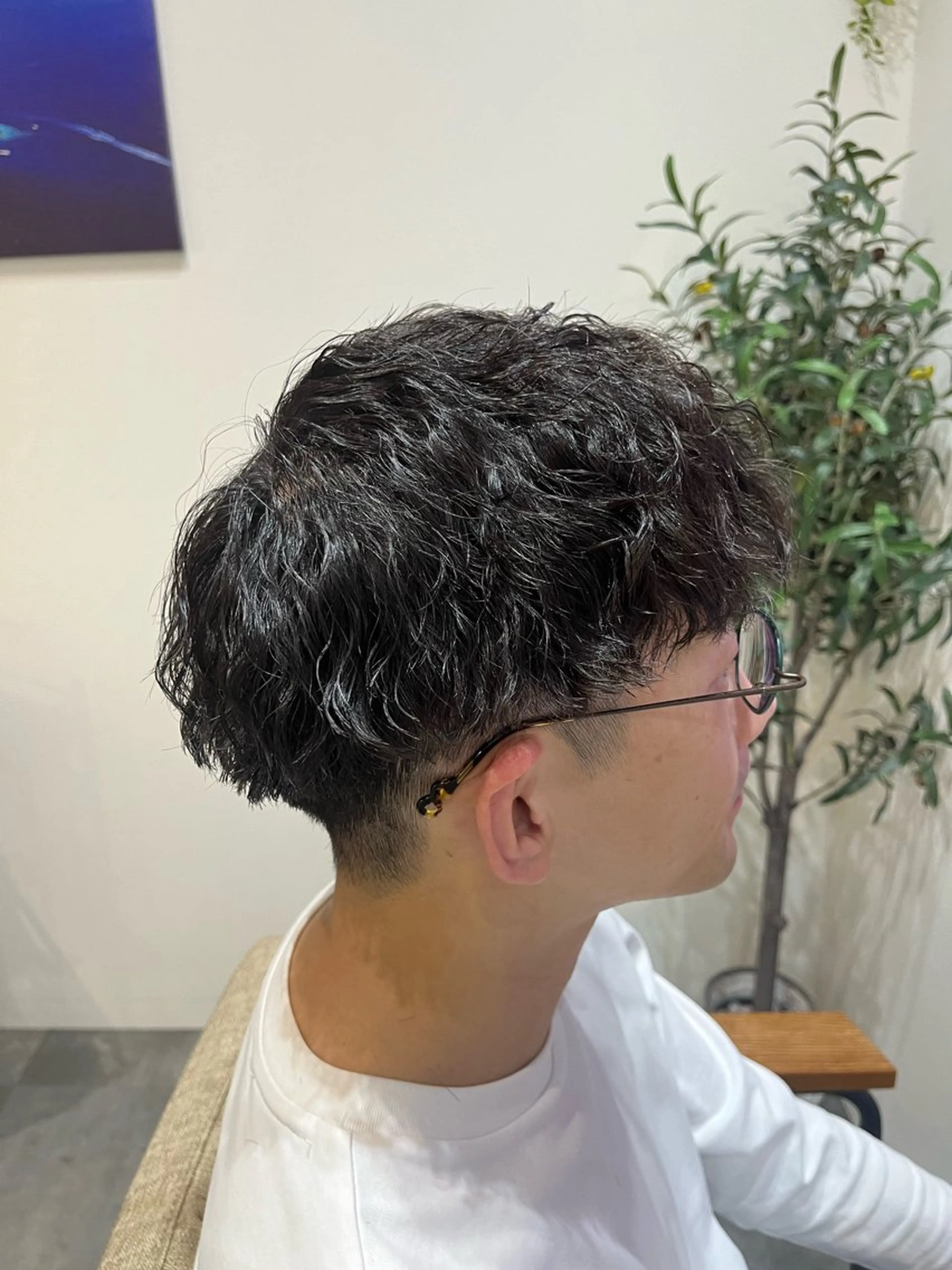 パーマ メンズ 藤田 詩織のヘアスタイル